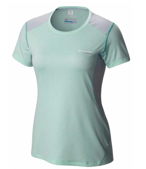 T-Shirt Columbia Titan Ice Short Sleeve Sea Ice Heather Teal