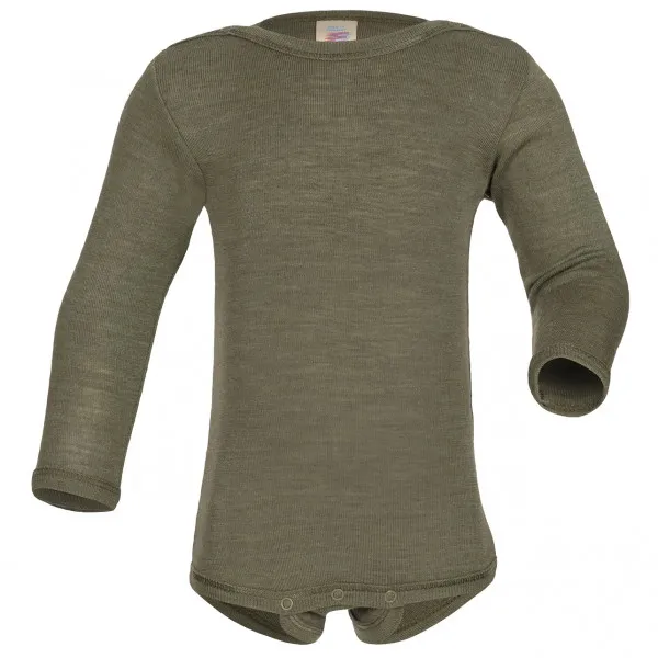 Baby-Body Langarm Mit Druckverschluss Schulter - Merino base layer 714-0278