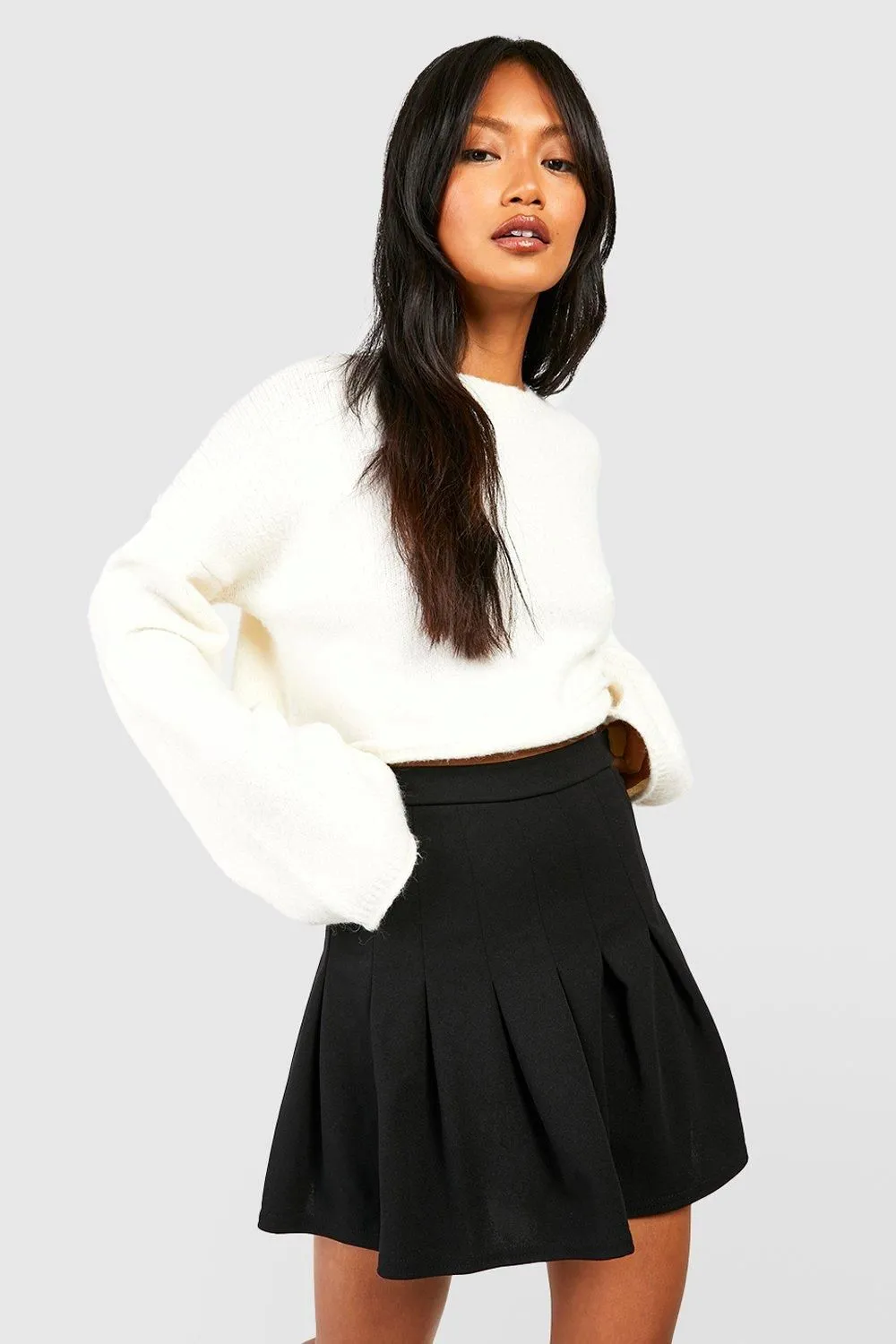 Jersey Pleated Tennis Skirt