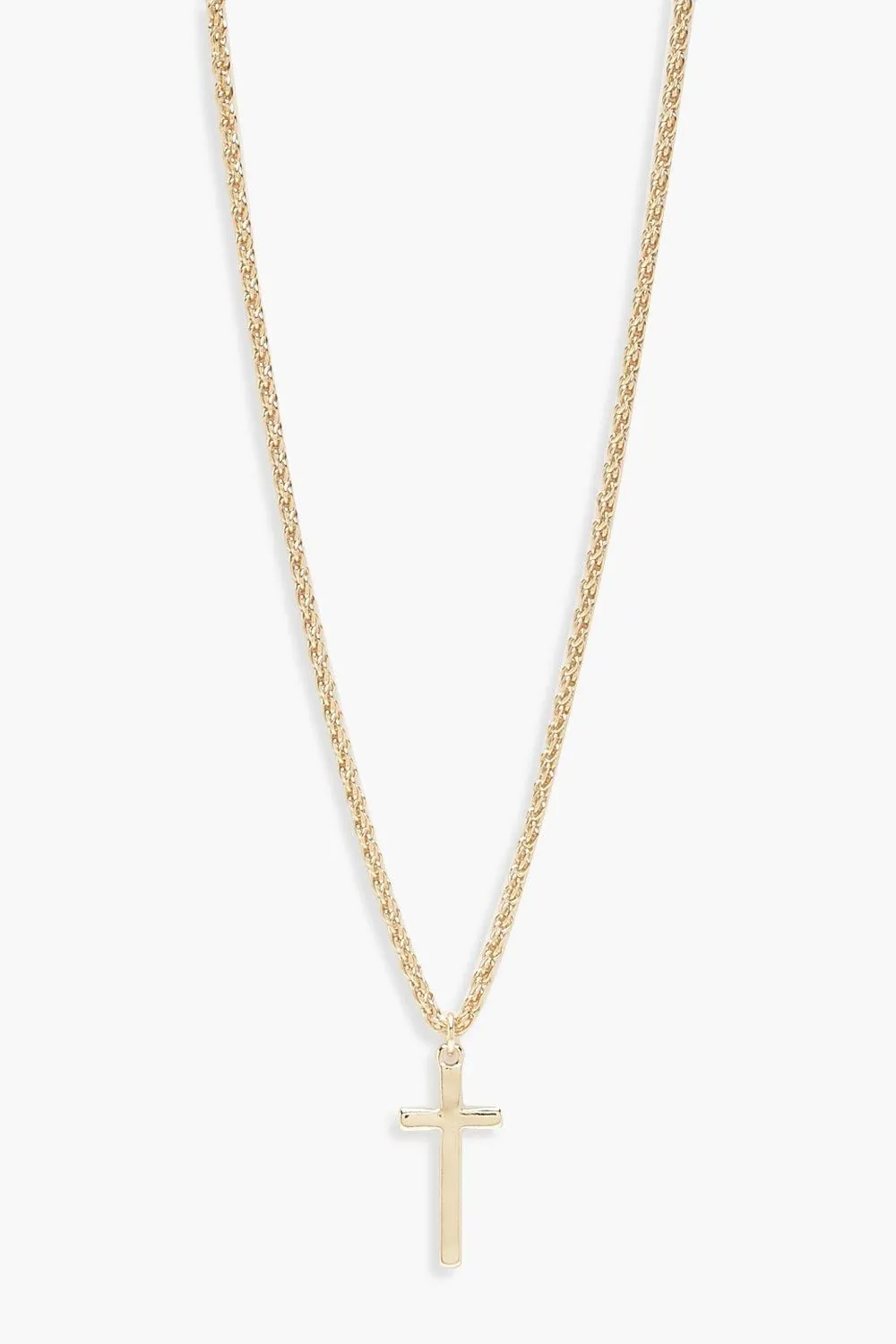 Vintage Chain Cross Pendant Necklace