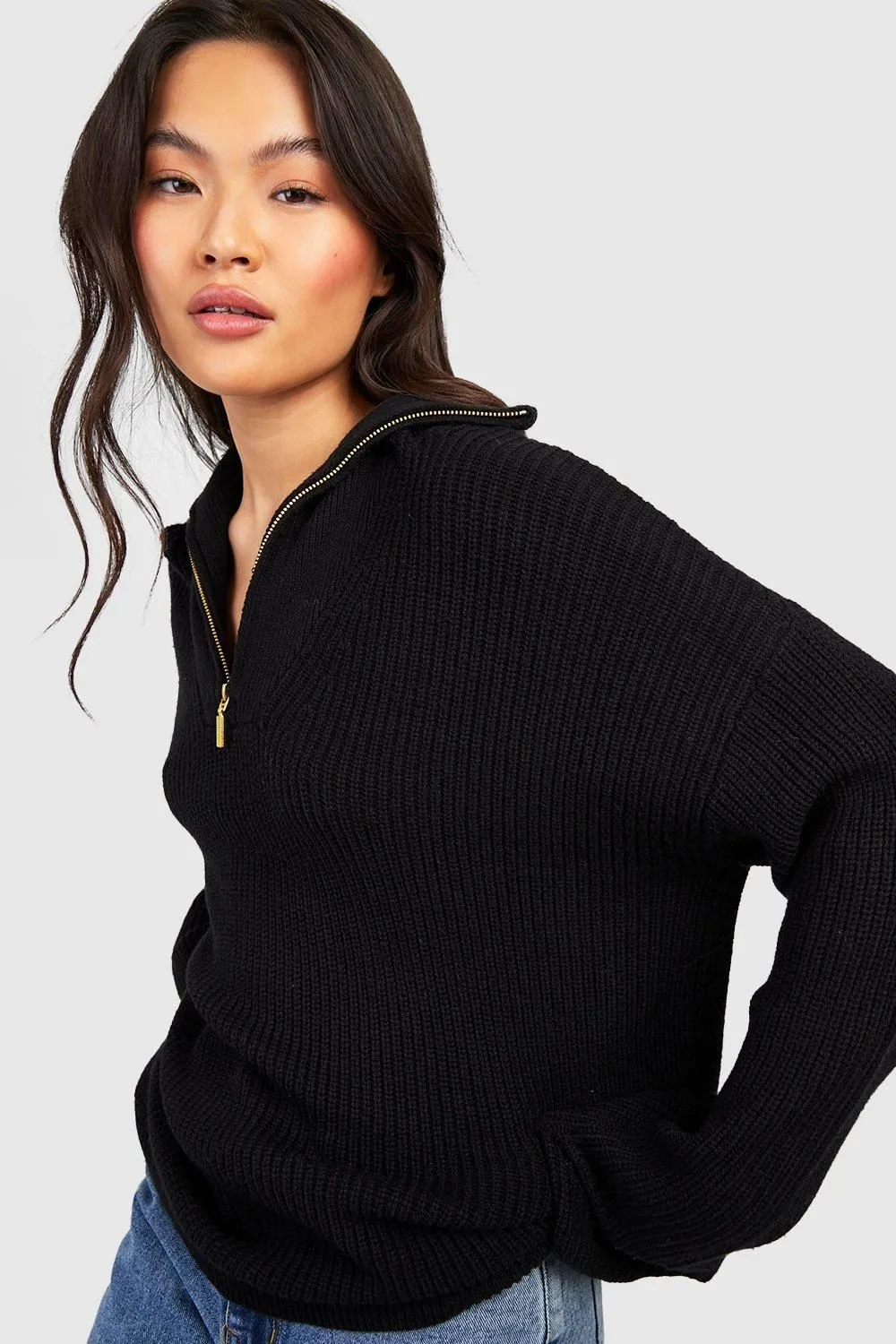 Half Zip Collar Jumper