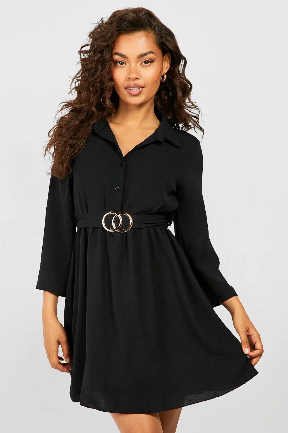 Belted Shirt Dress