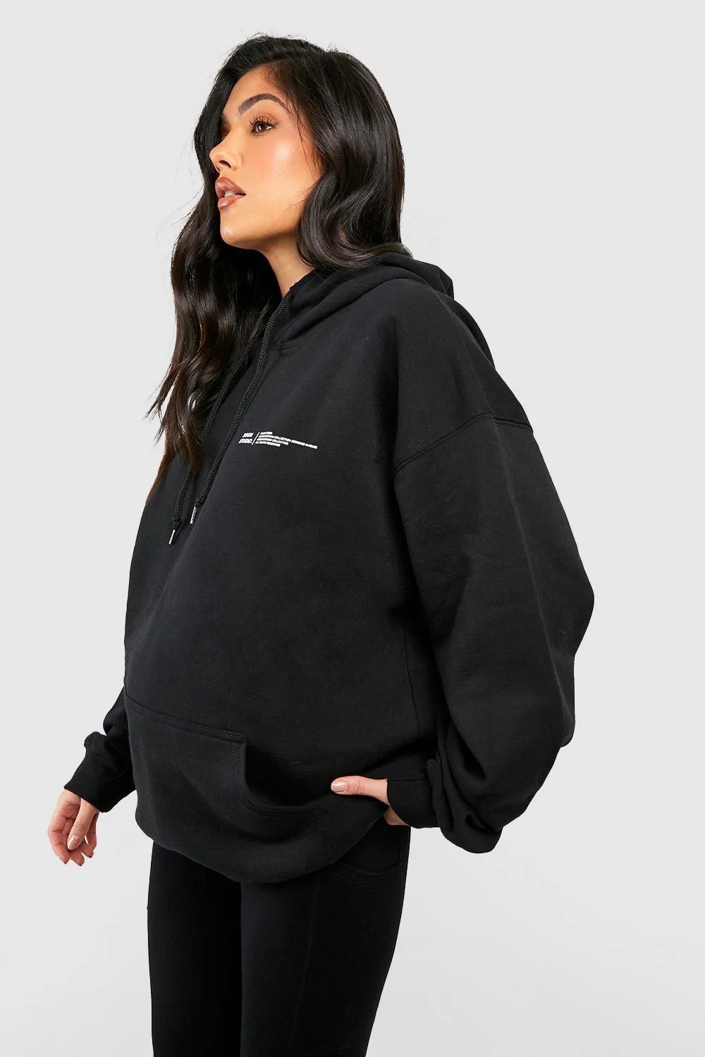 Maternity DSGN Studio Text Print Hoodie