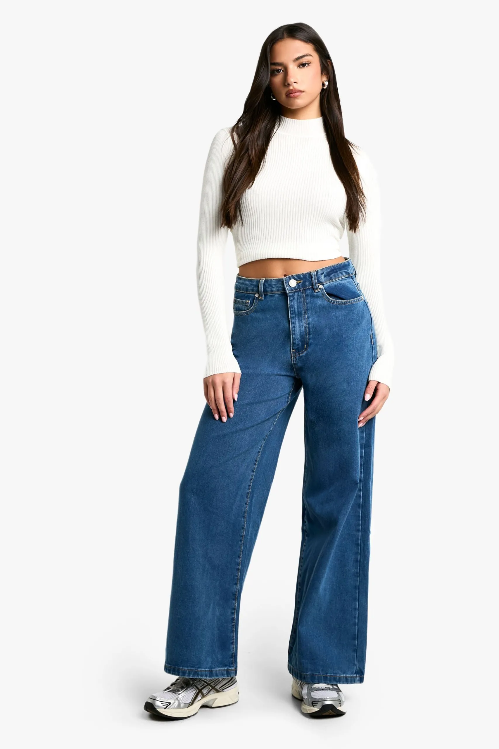 Boohoo Basics 30 Inch Leg Baggy Boyfriend Jeans