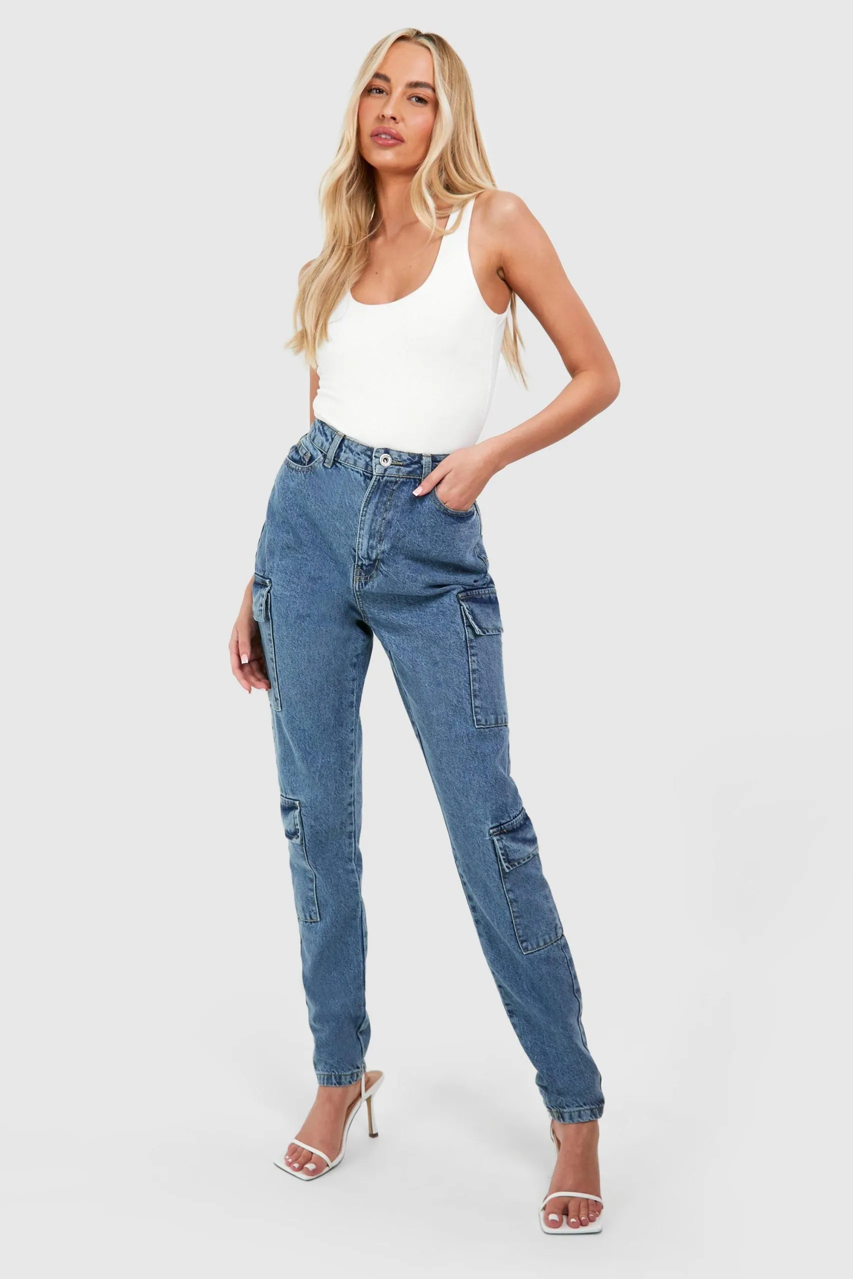 Tall Basics Slim Cargo Jeans