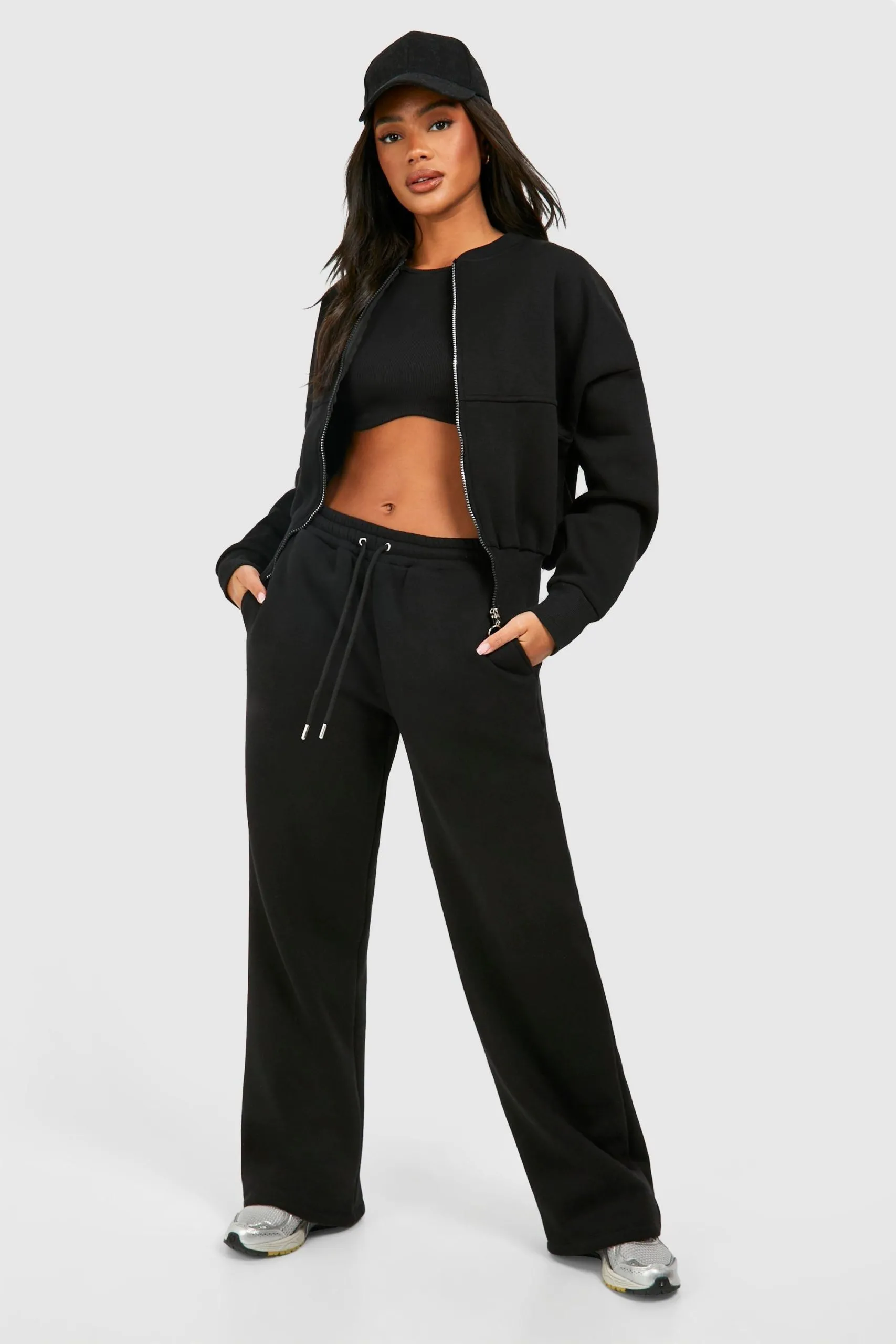 Zip Through Bomber Straight Leg Tracksuit