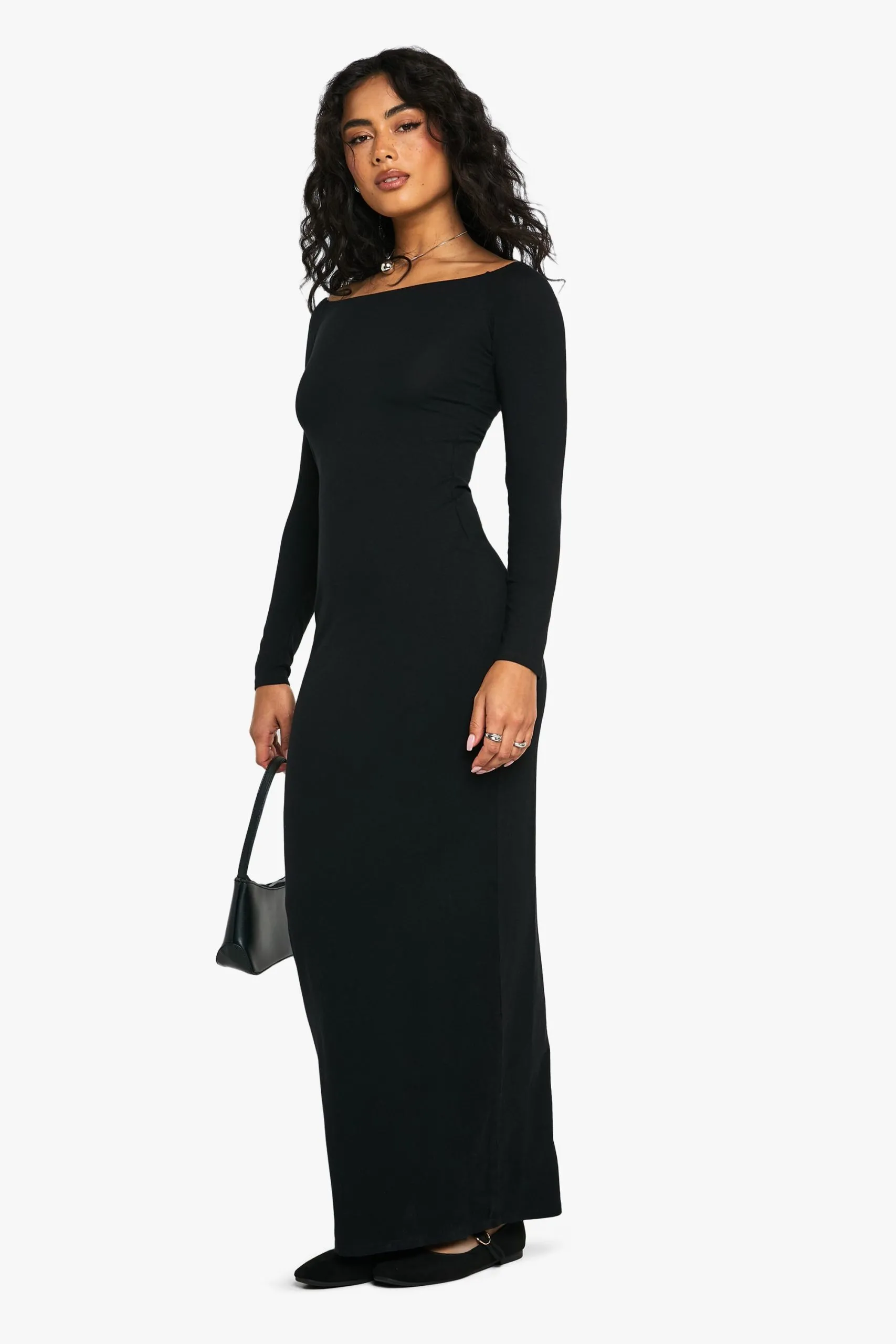 Premium Super Soft Bardot Bodycon Maxi Dress
