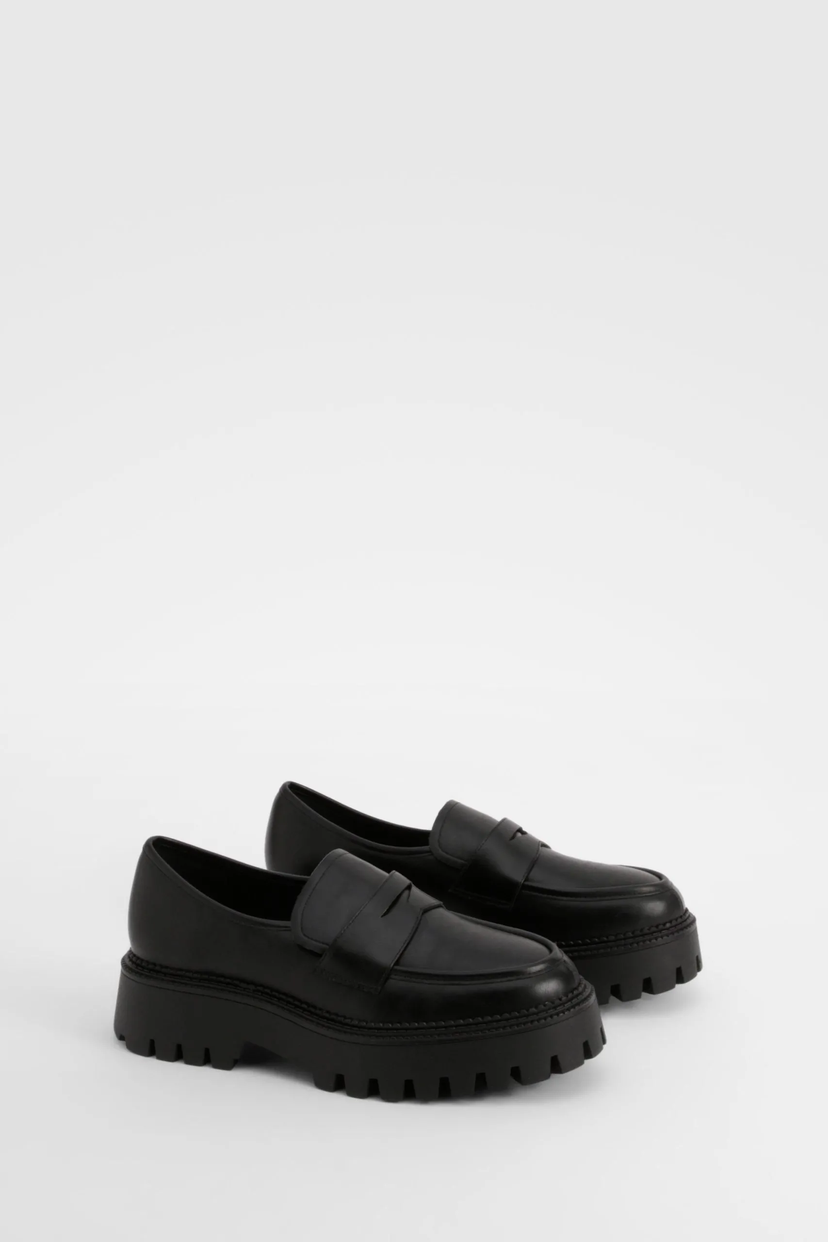 Wide Fit Chunky Sole Loafers