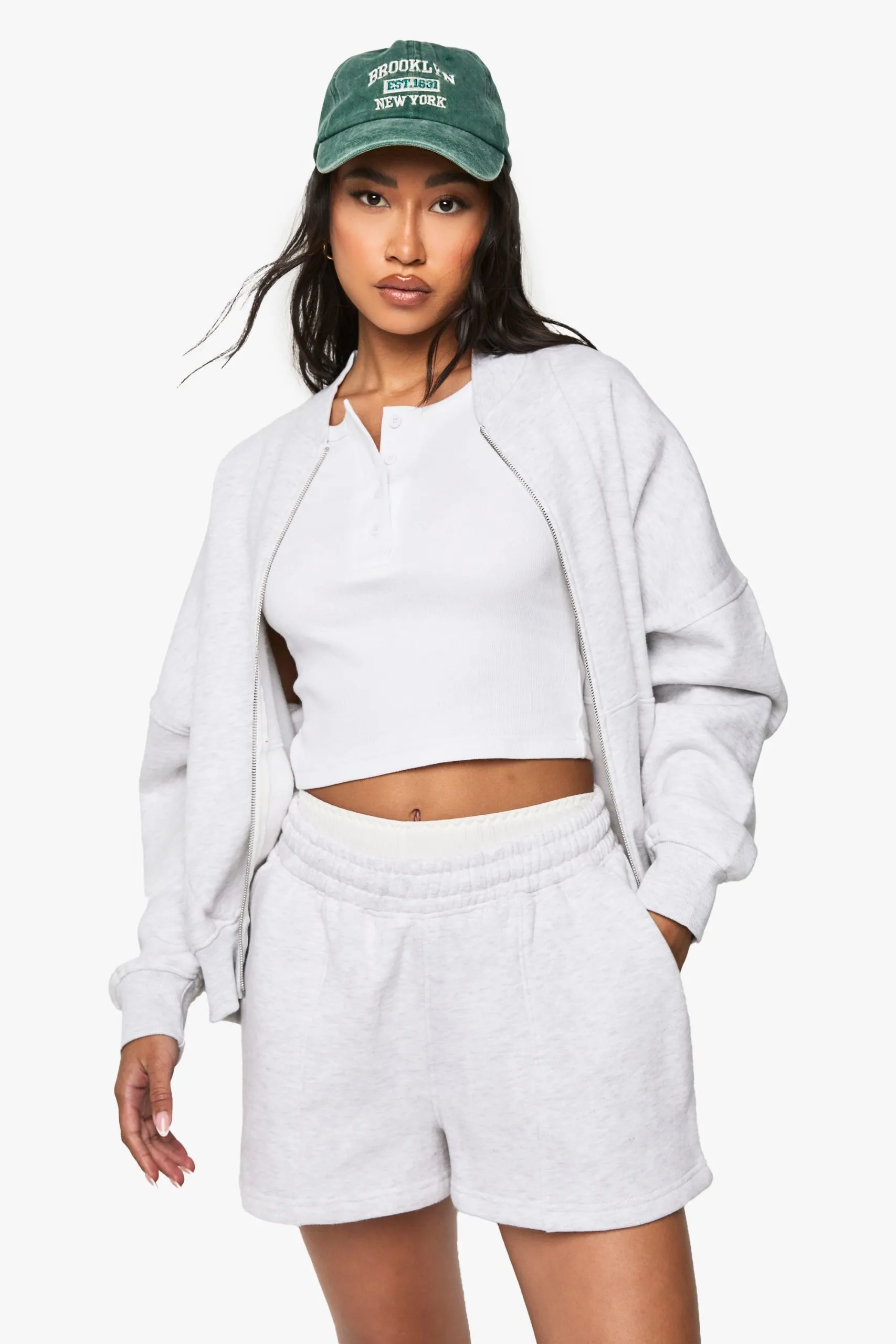 Bomber Zip Through Short Tracksuit