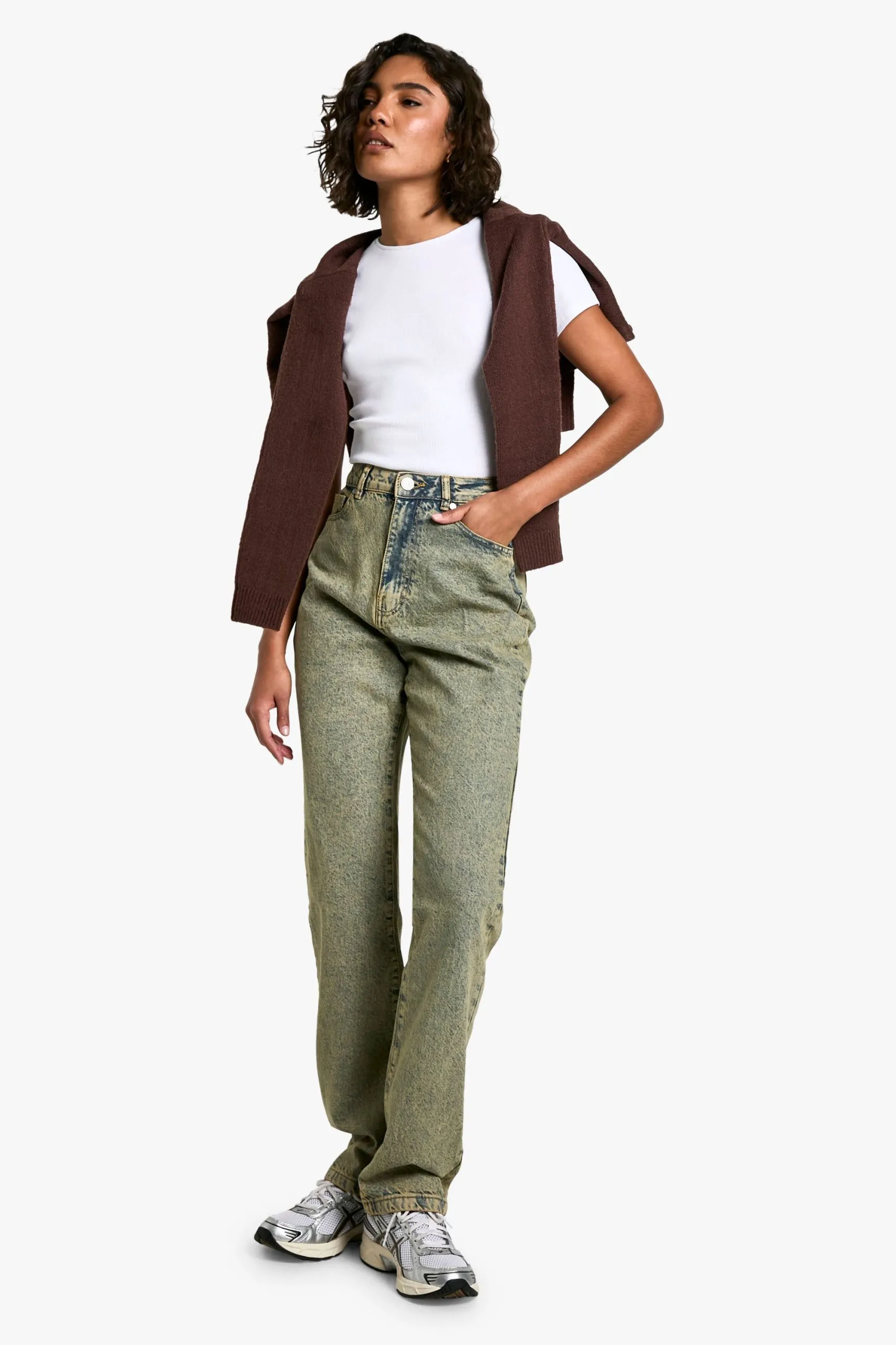 Tall Basics High Waisted Straight Leg Jeans