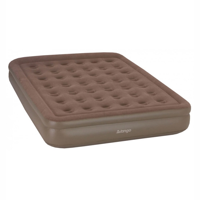 Air Mattress Vango Hi Rise Double Flocked Airbed Nutmeg