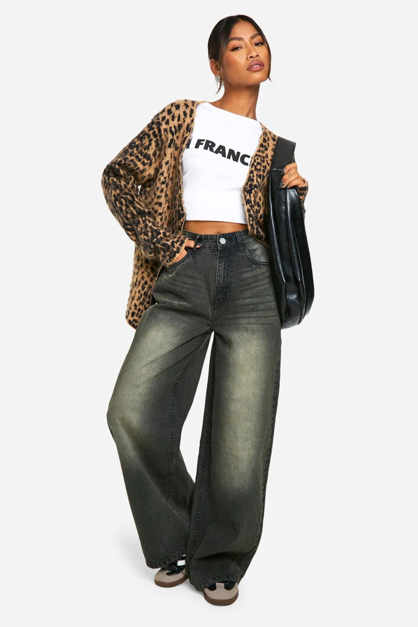 Washed Wide Leg Jean