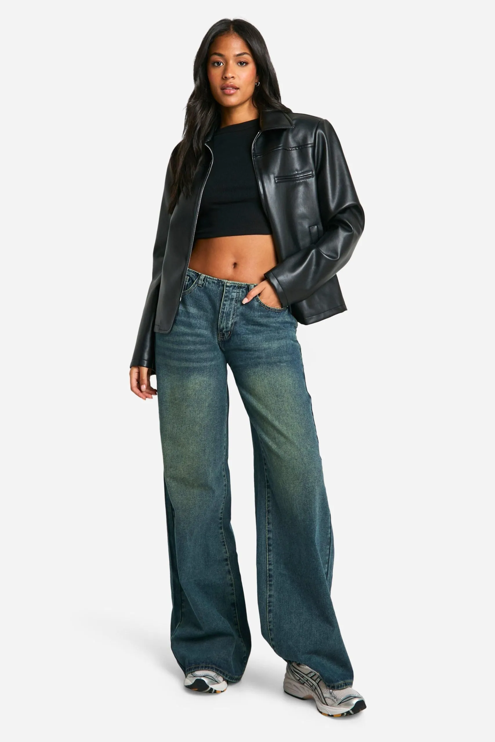 Tall Low Rise Wide Leg Jean