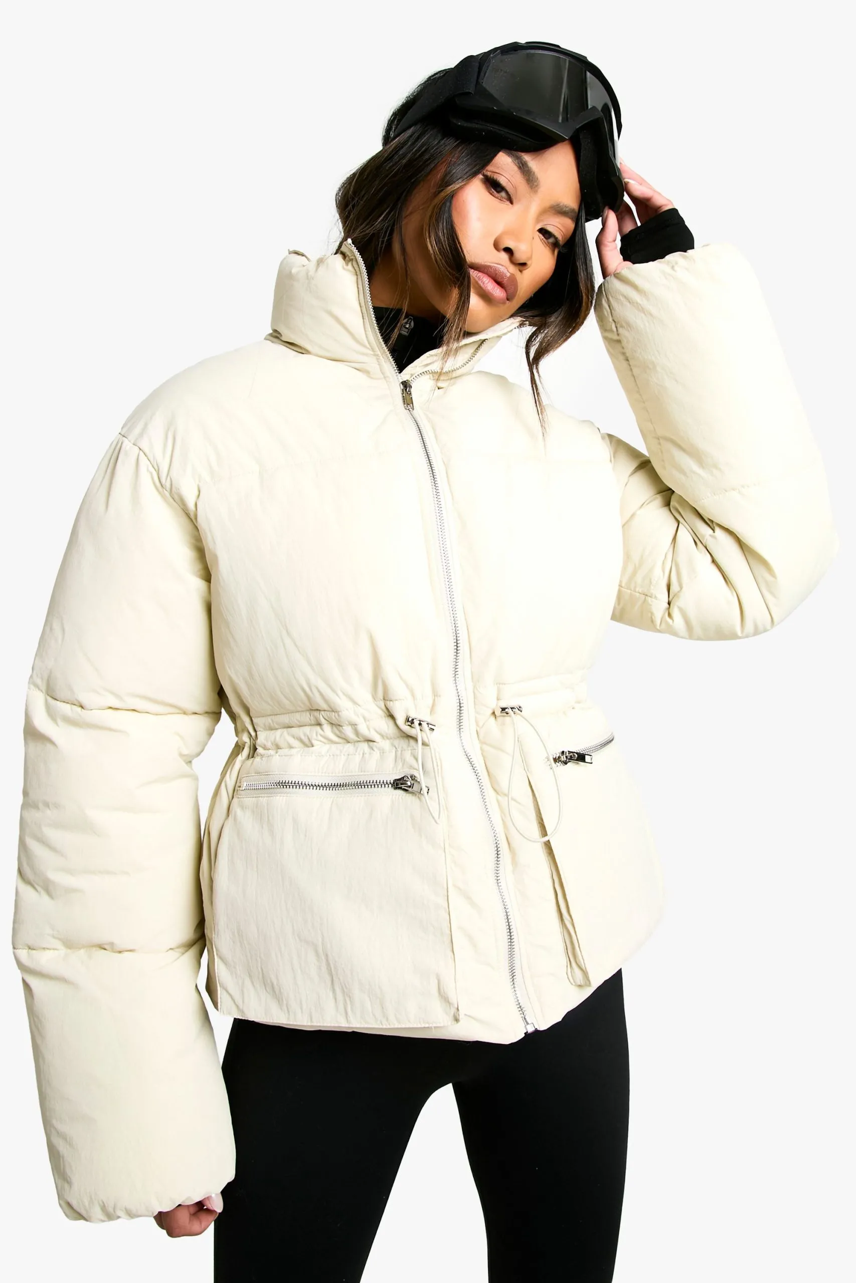 Ski Toggle Detail Puffer Jacket