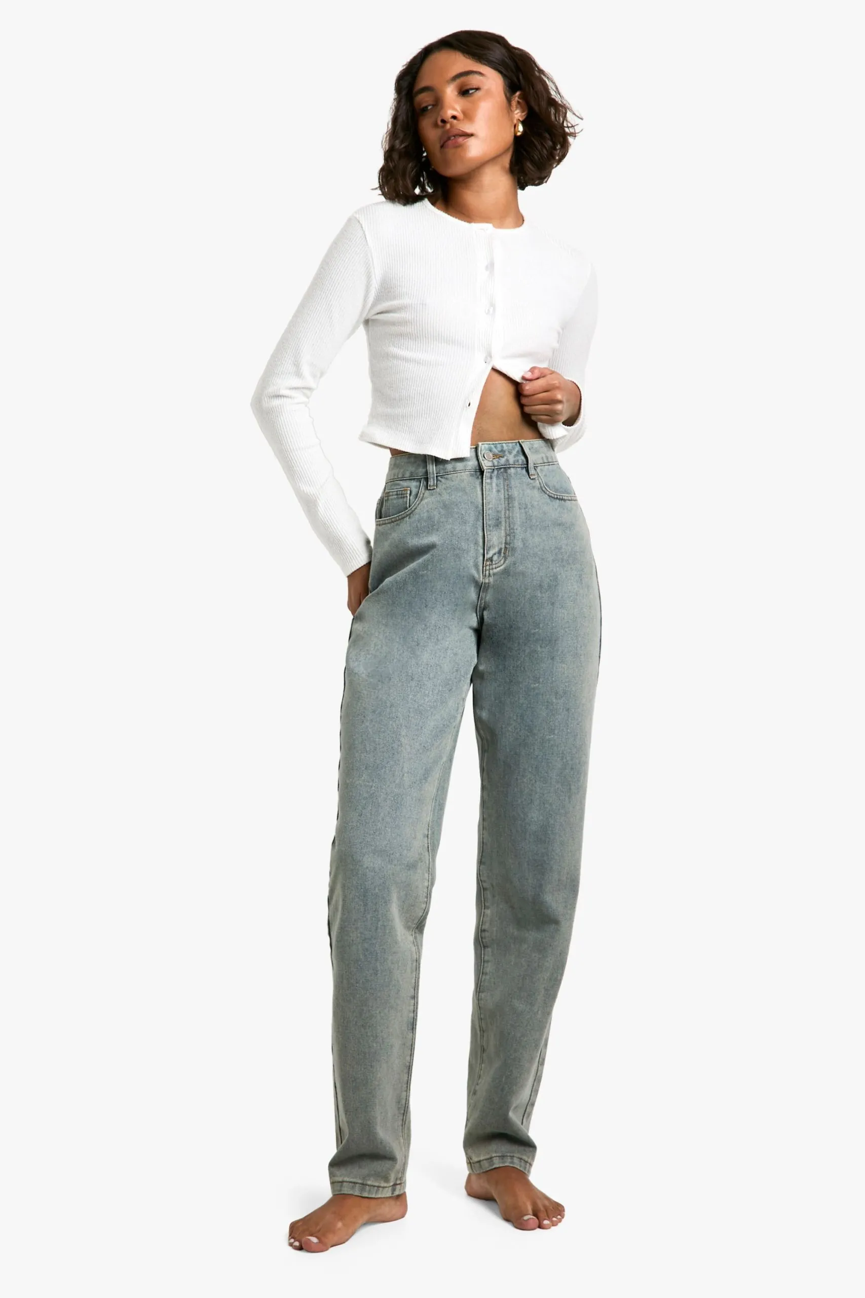 Tall 34 Inch Basic Straight Leg Jeans