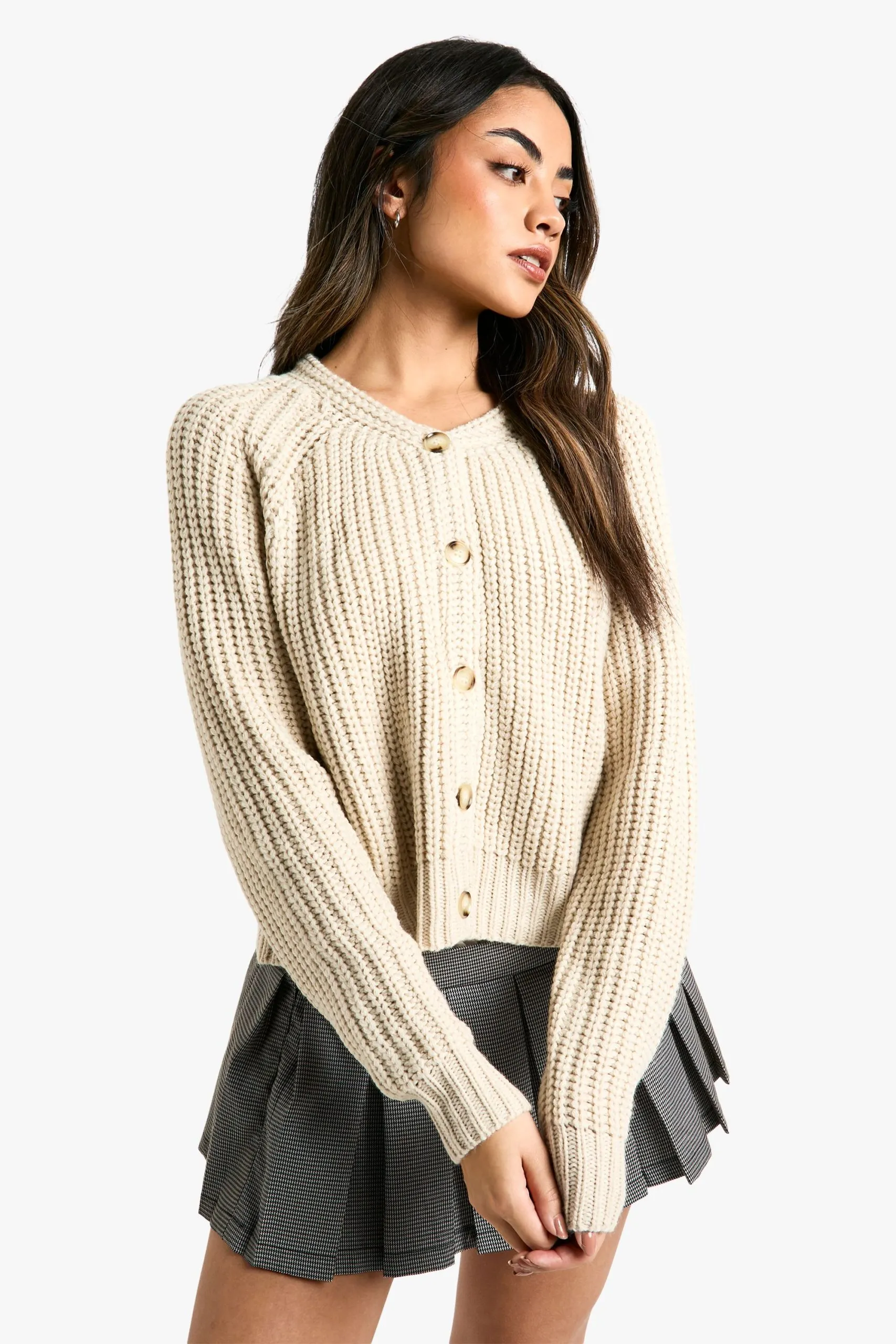 Knitted Button Through Cardigan