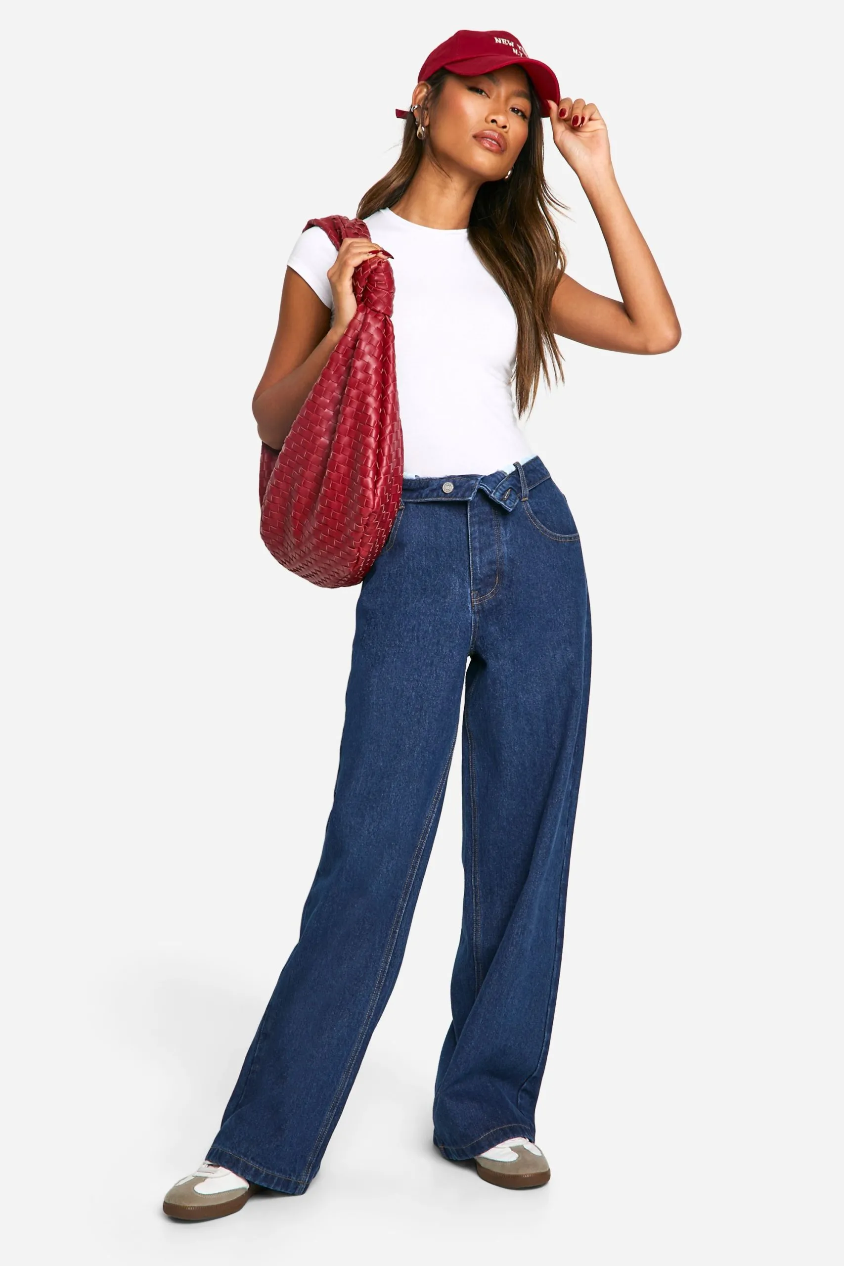 Boohoo Basics Slouchy Wide Leg Jeans
