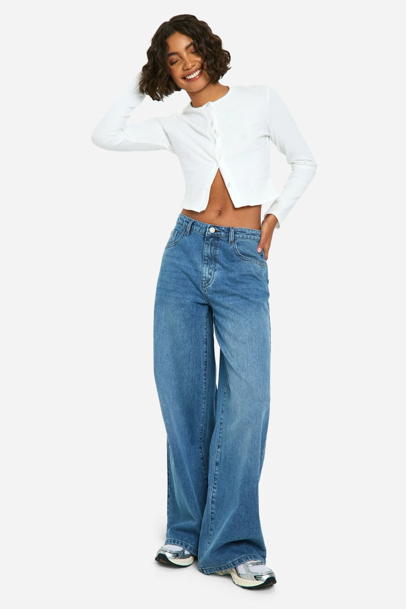 The Tall Mid Rise Wide Leg Jean