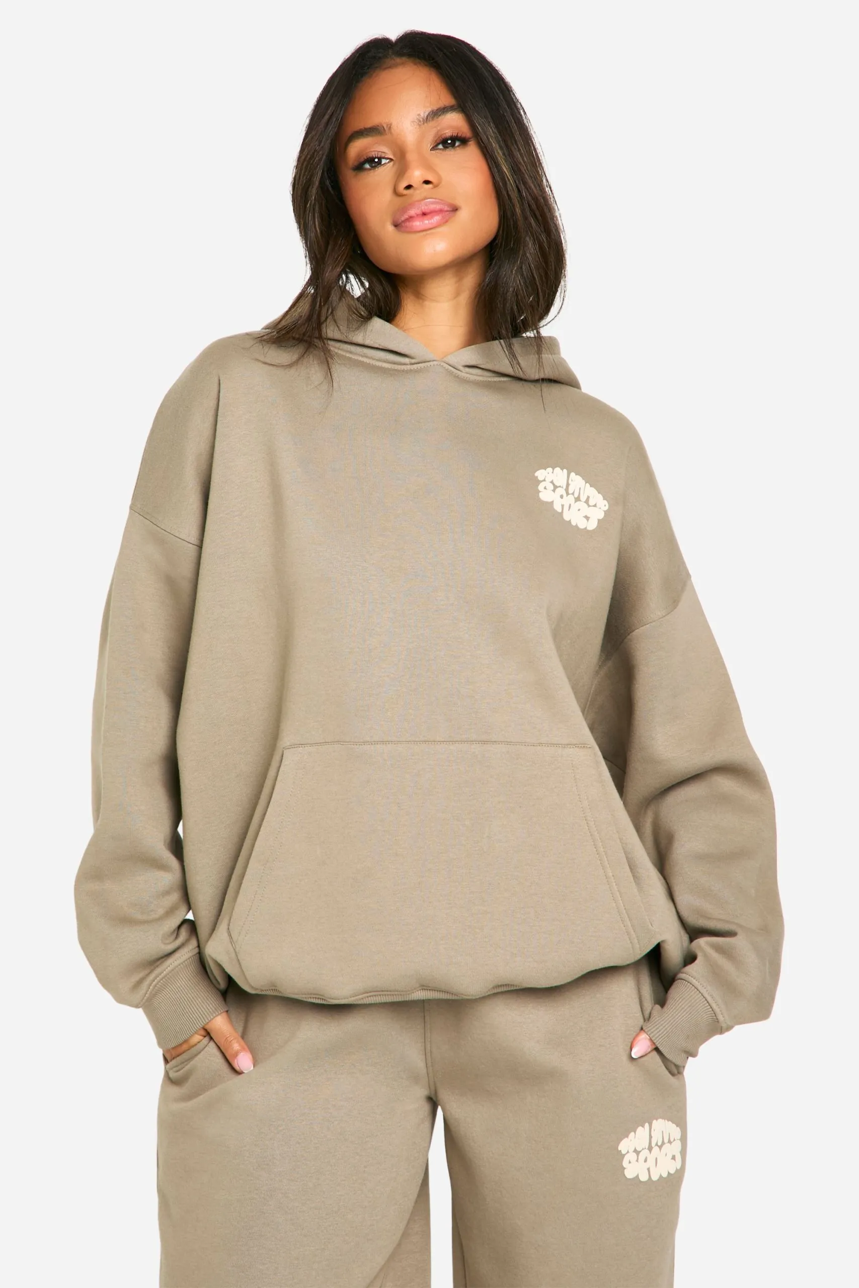 DSGN Studio Sport Bubble Slogan Oversized Hoodie