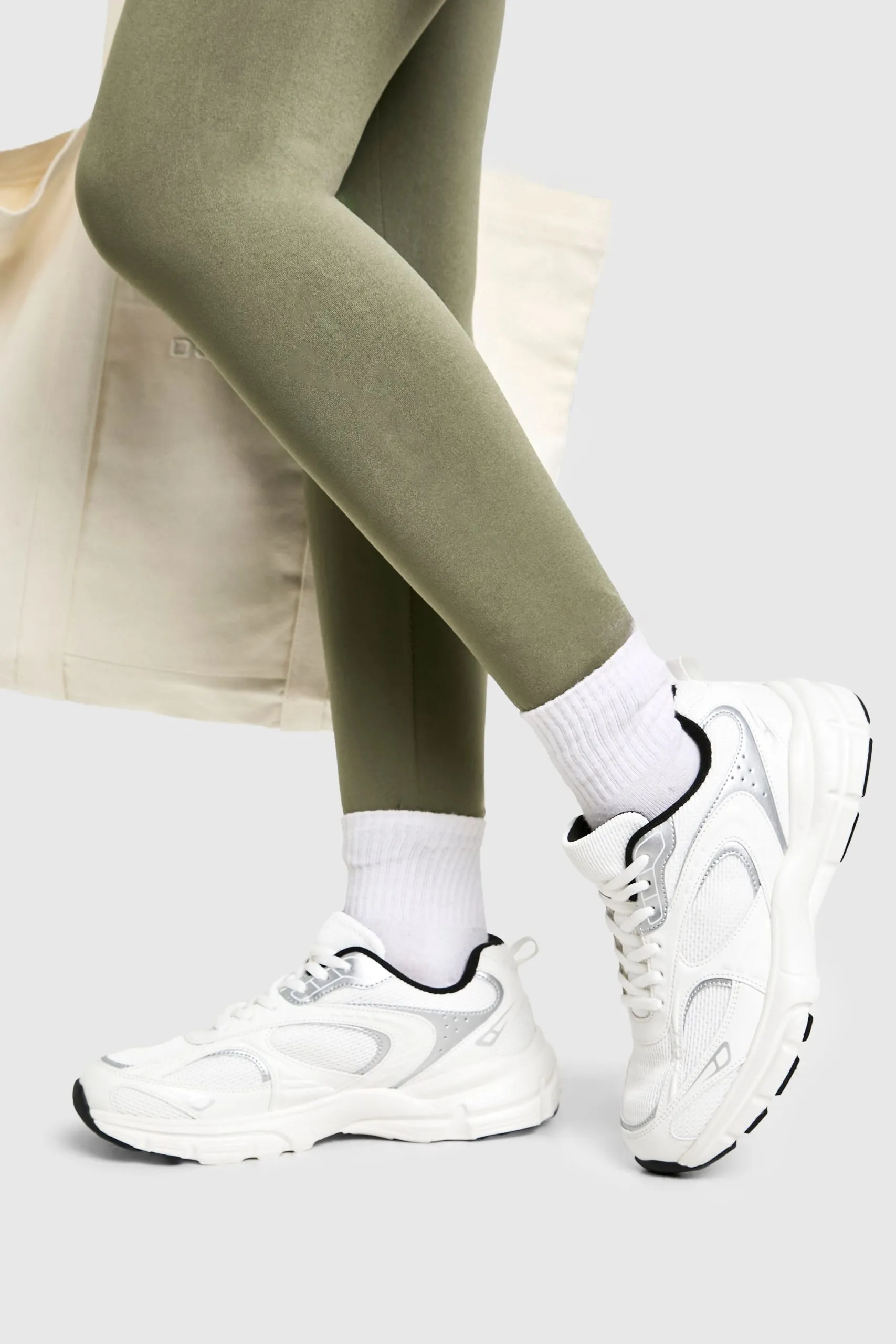 Sports Panelled Chunky Trainers