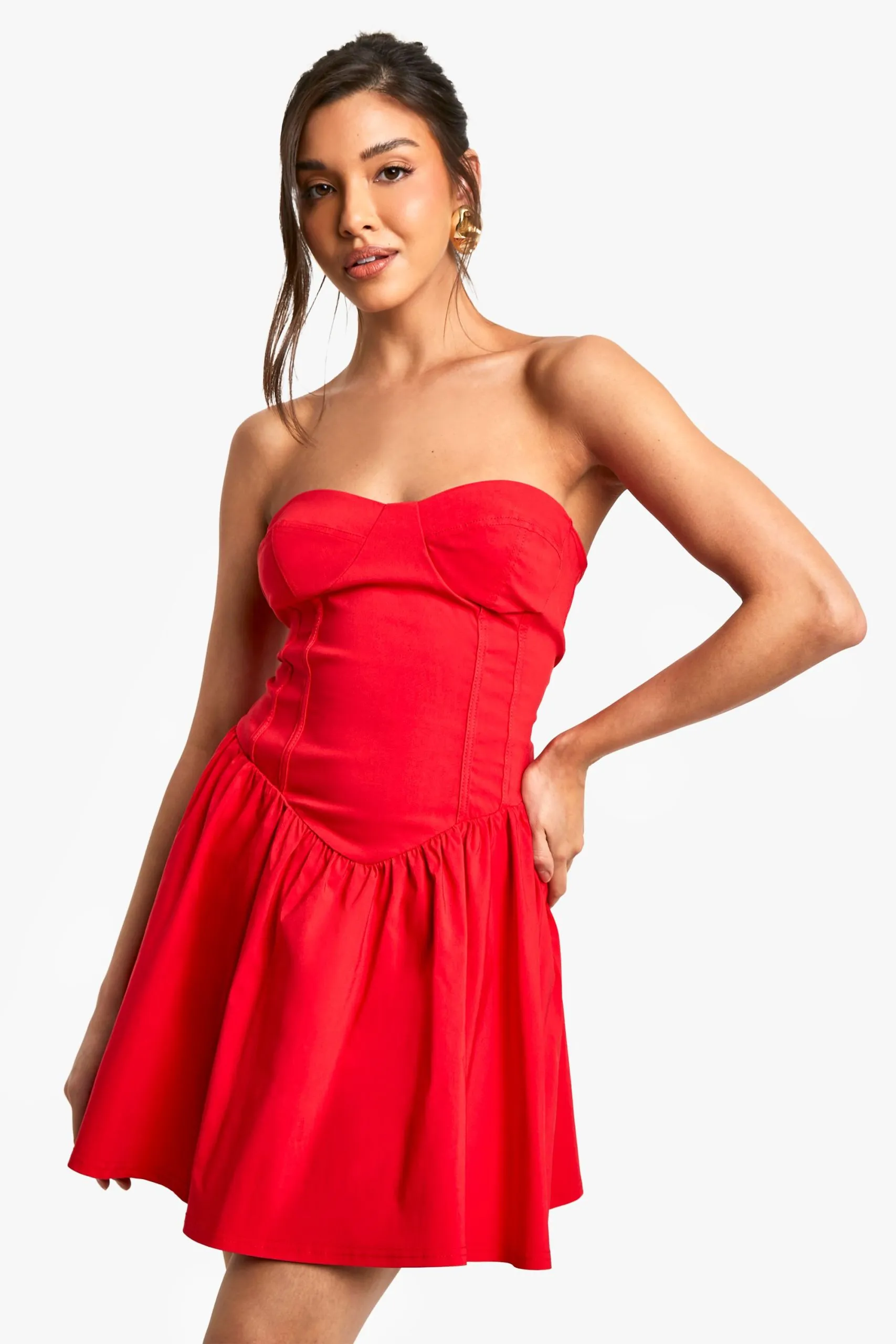 Bengaline Corset Skater Dress