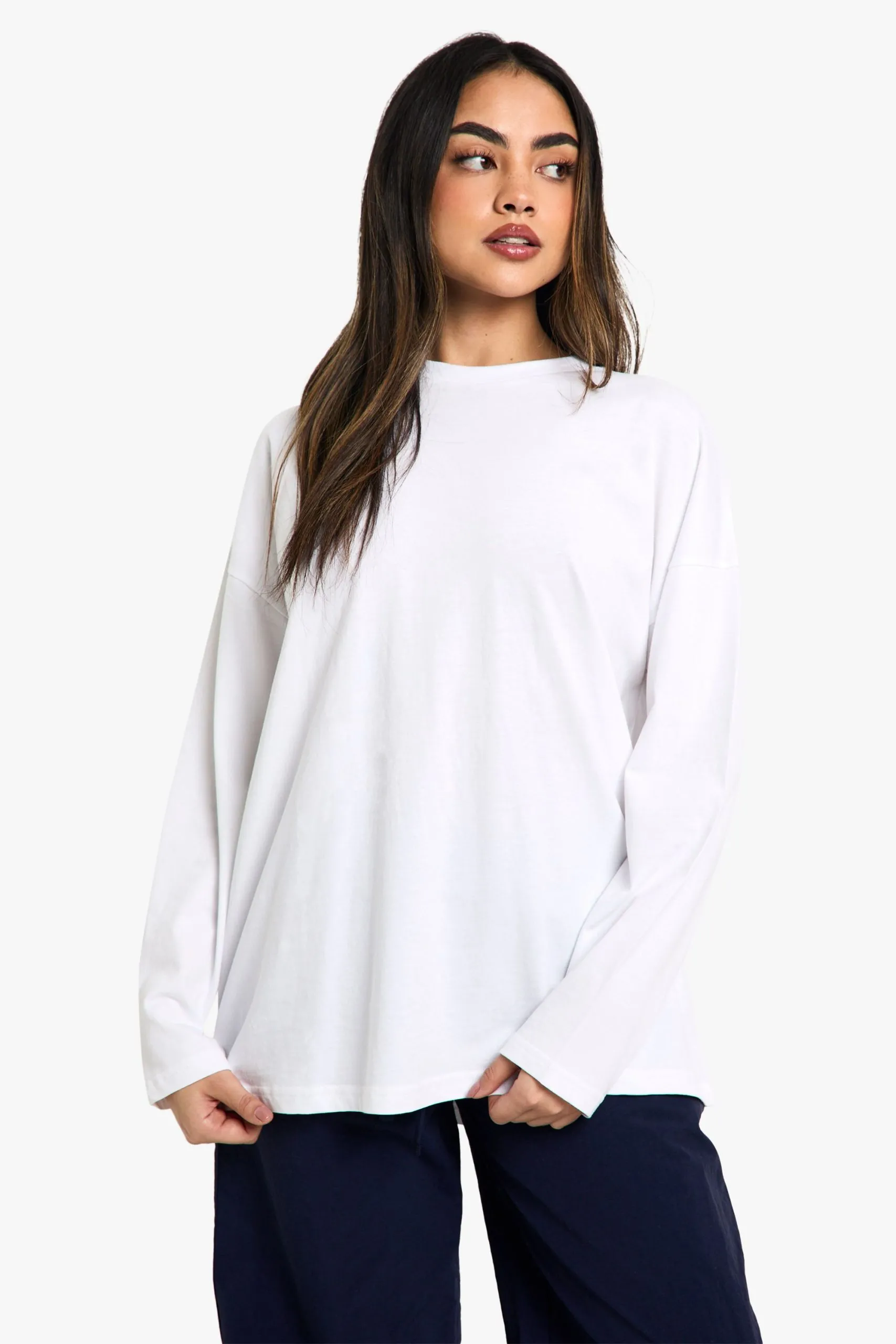 Boohoo Basics Oversized Long Sleeve T-Shirt