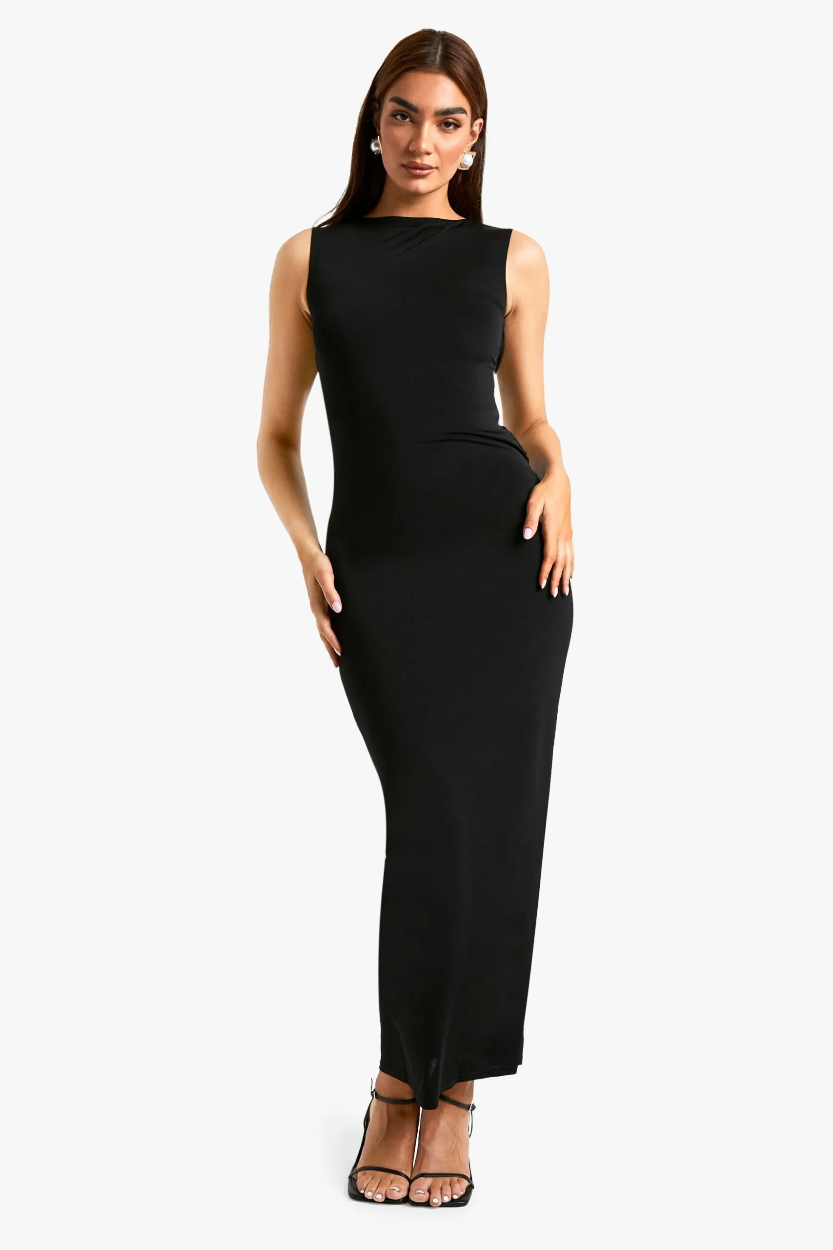 Twist Back Detail Maxi Dress