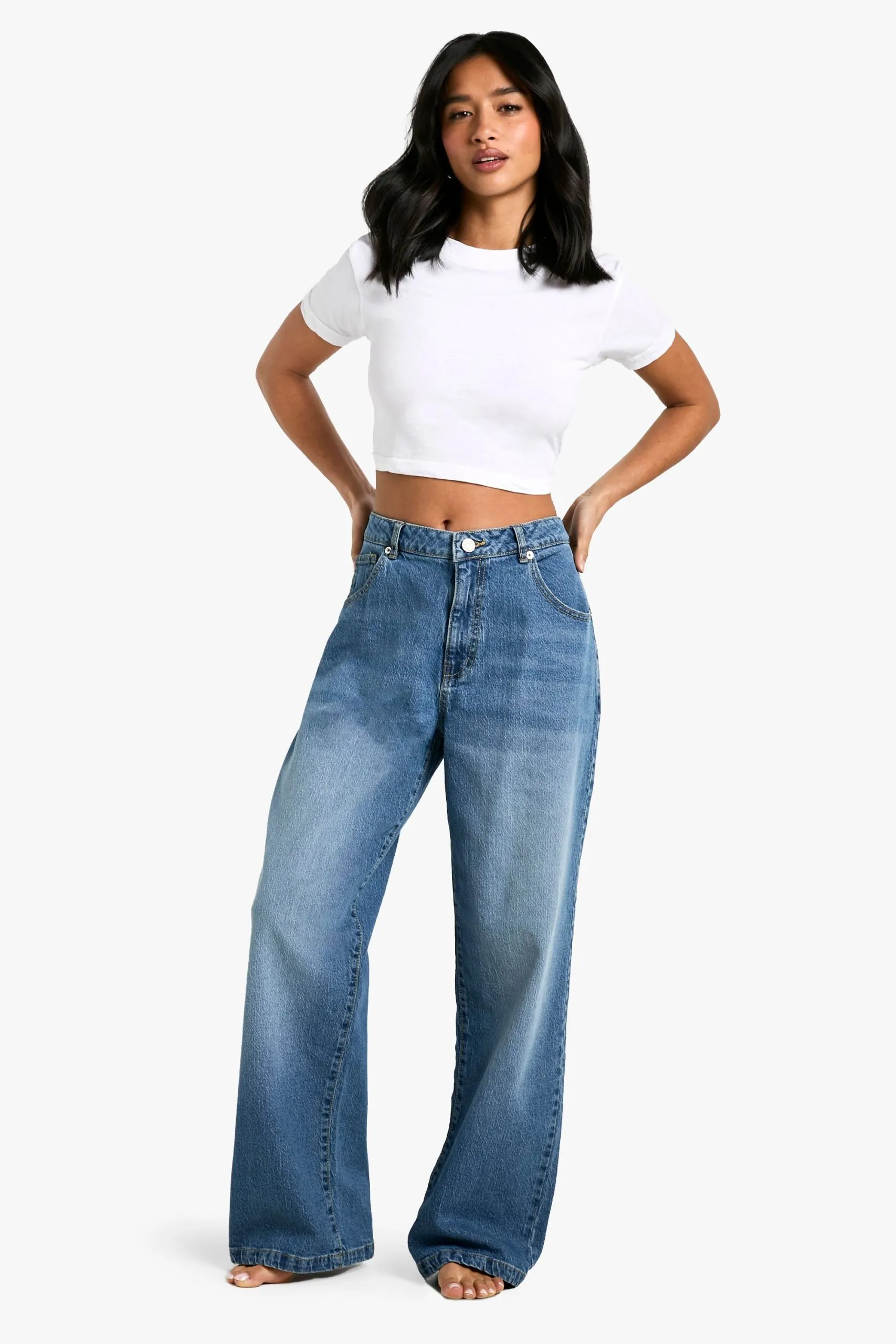 Petite Basic Straight Leg Jean