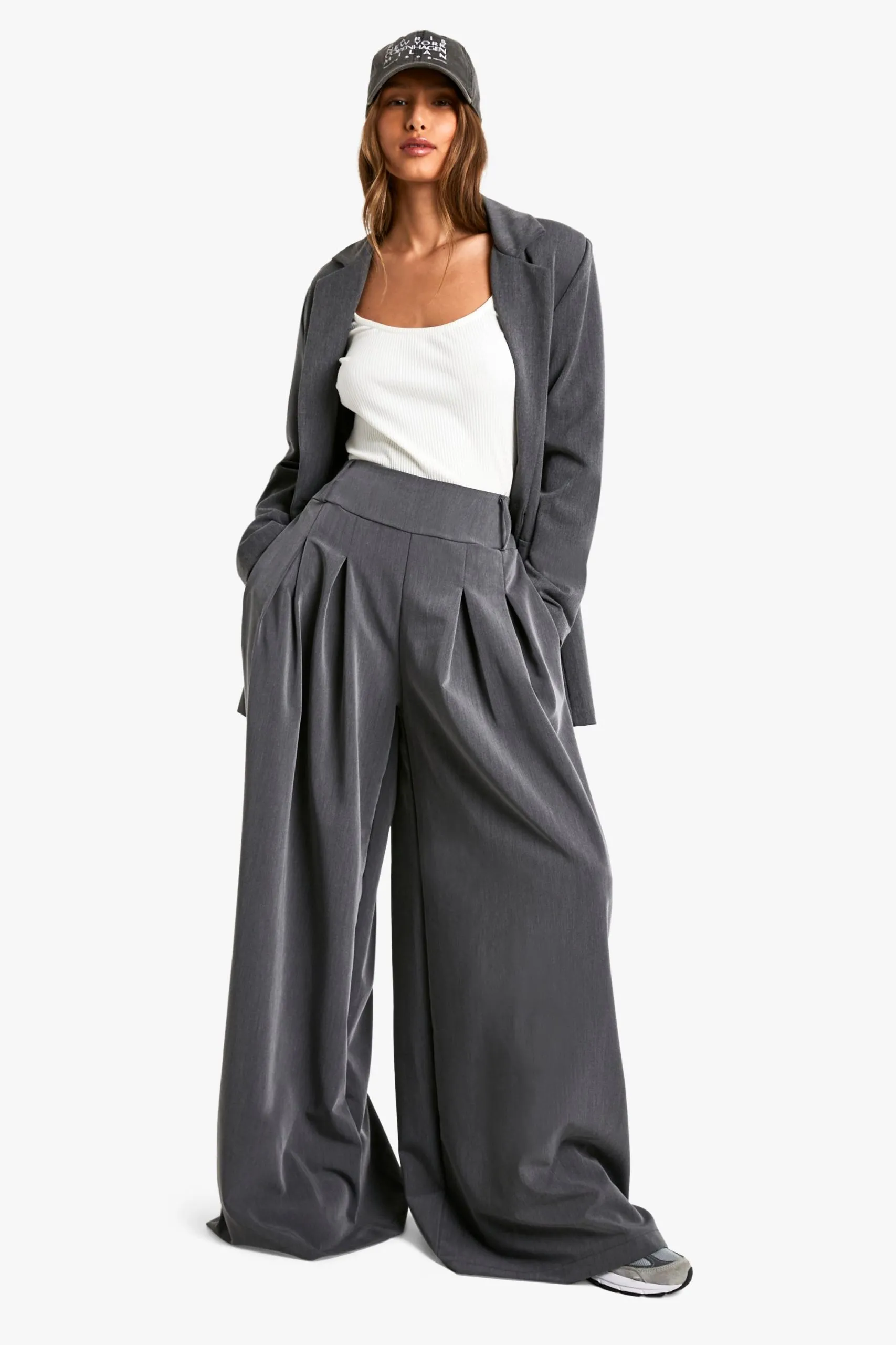 Extreme Pleated Wide Leg Trousers