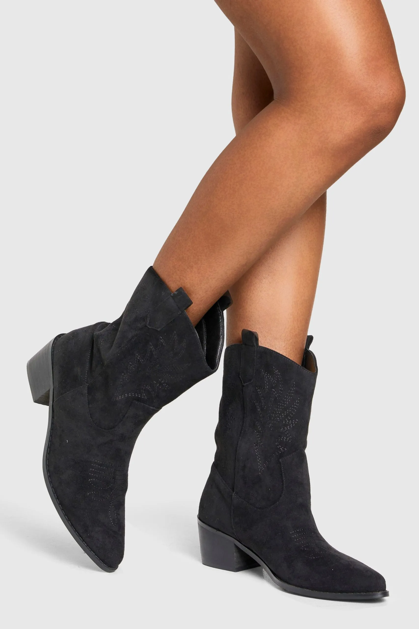 Embroidered Western Cowboy Boots