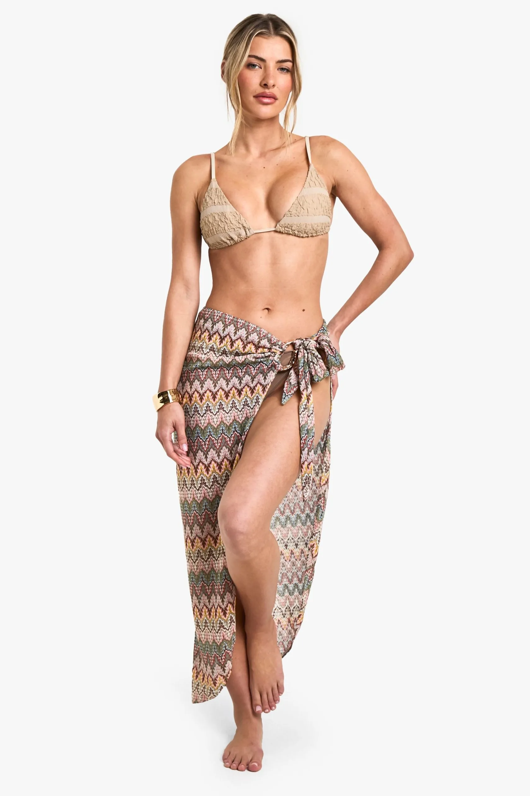 Zig Zag Knitted Sarong