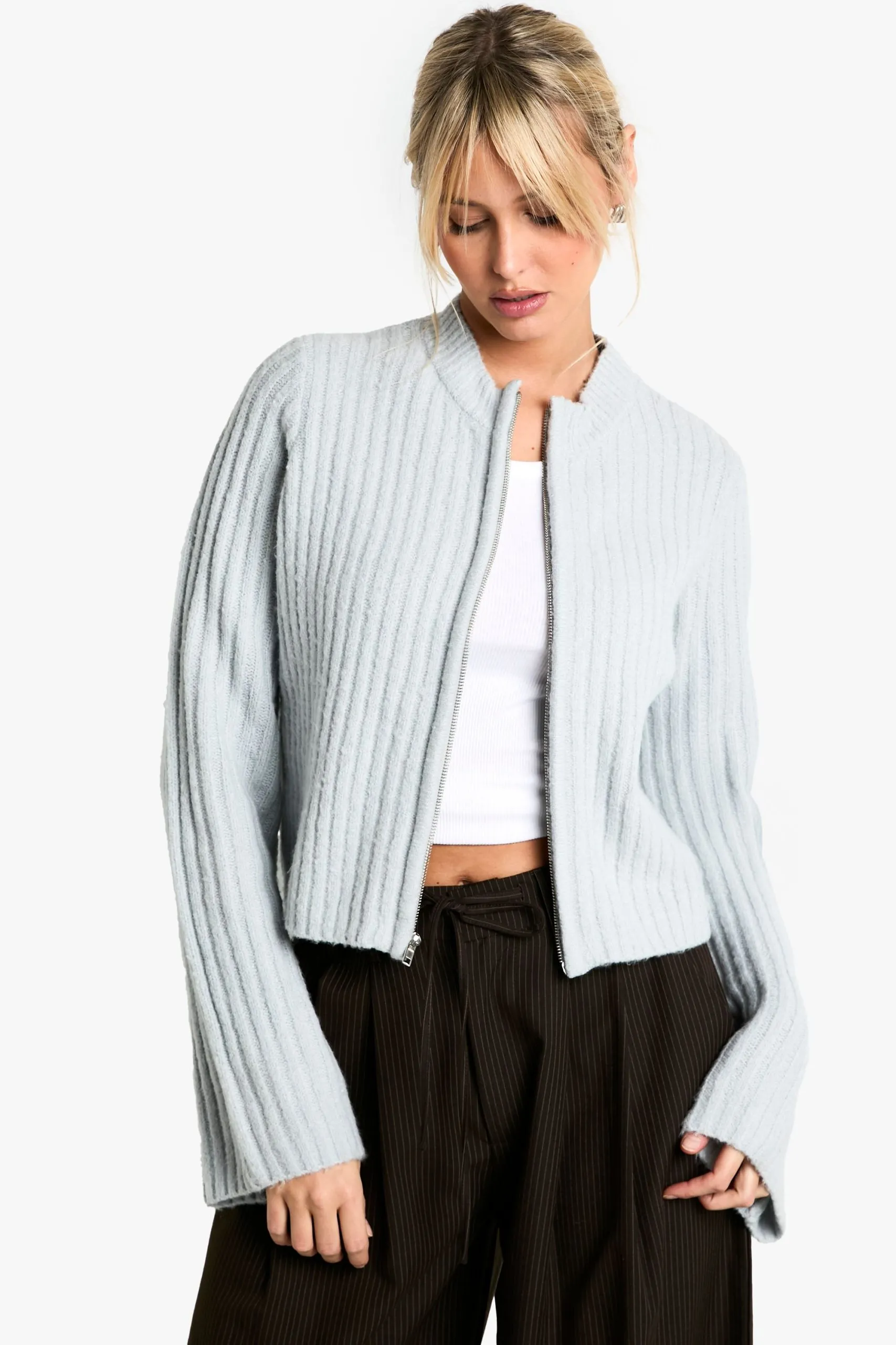 Zip Through Cardigan