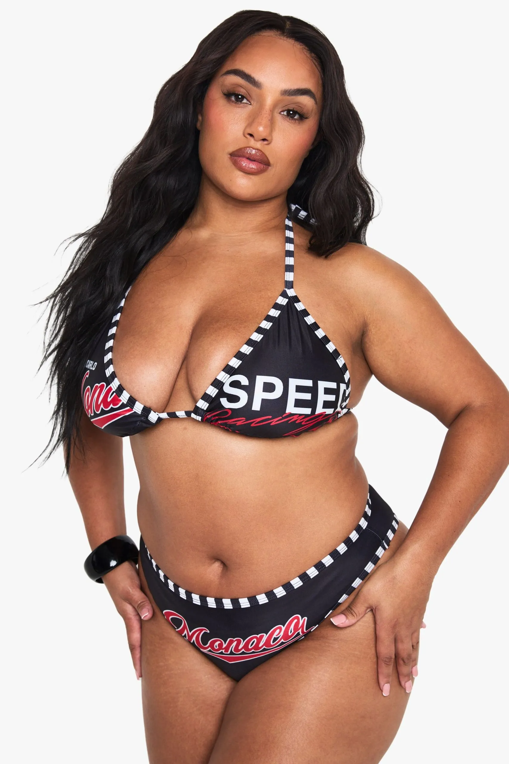 Plus Swimwear Essentials Solid Brief