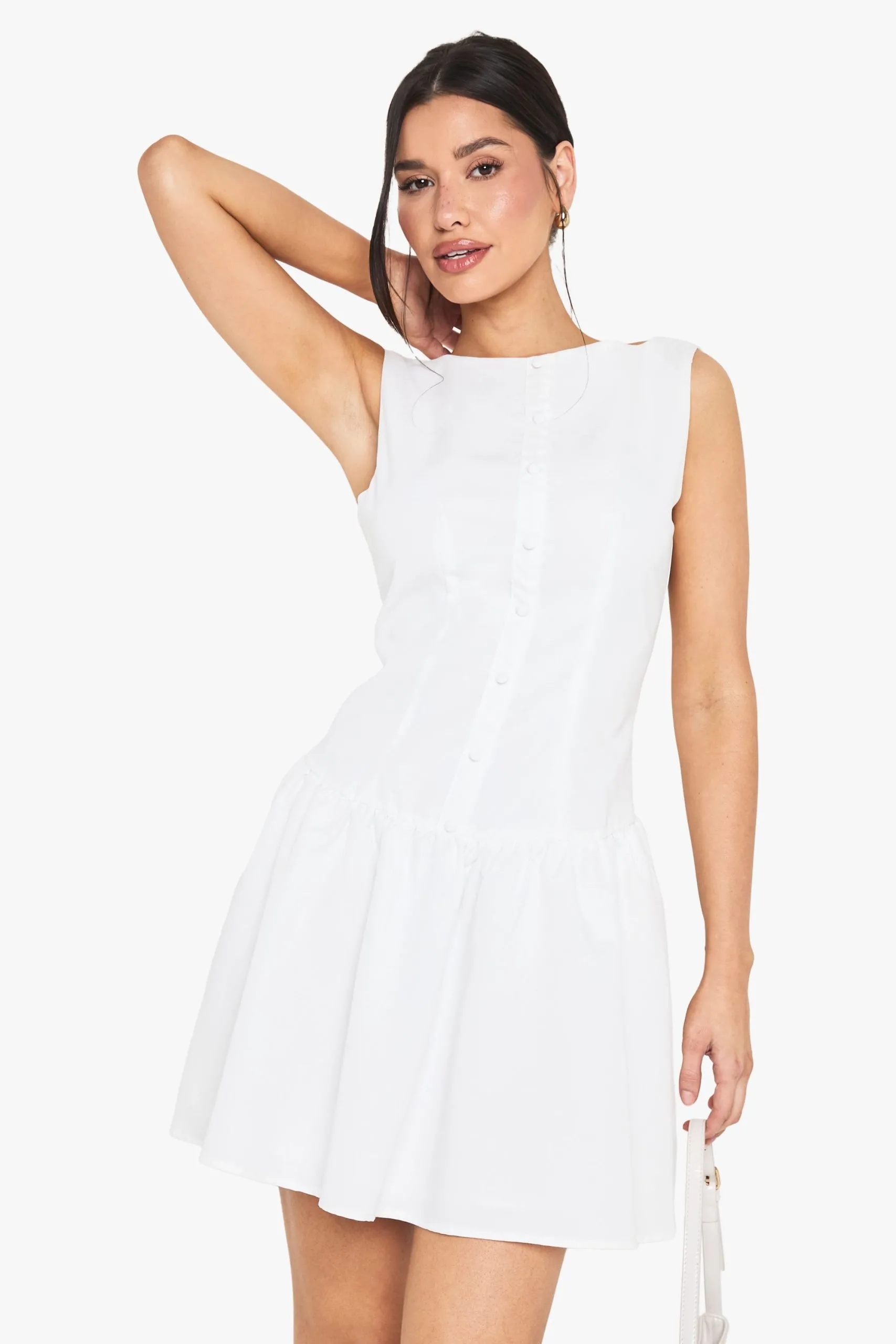 Tall Drop Waist Shift Mini Dress