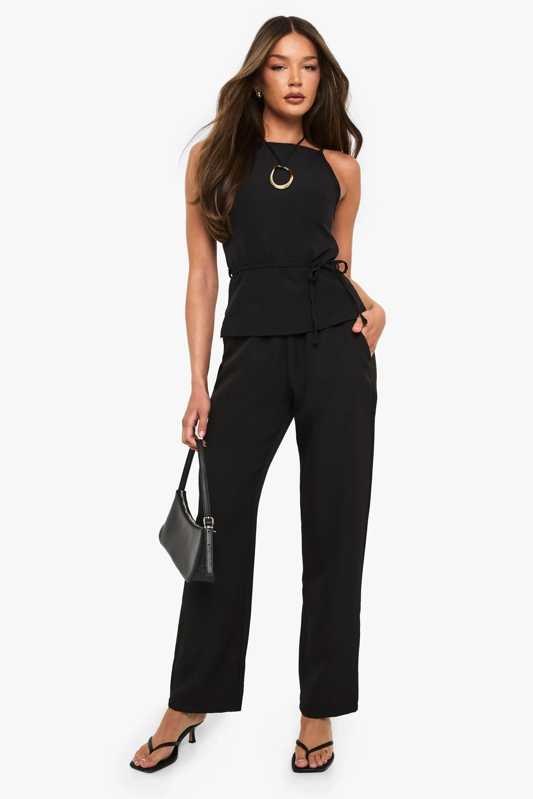 Elasticated Waist Band Woven Trousers