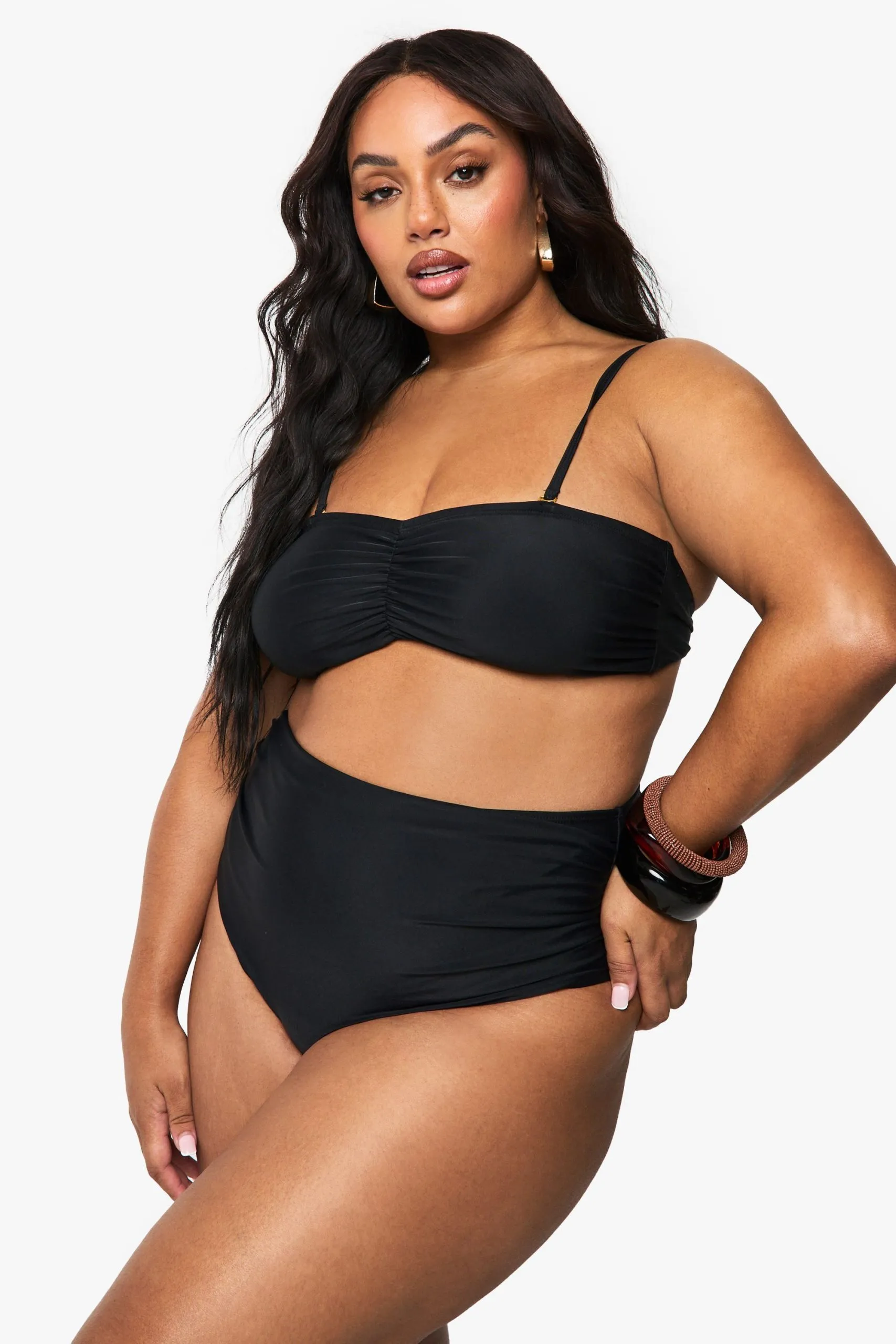 Plus Tummy Control Bikini Bottoms