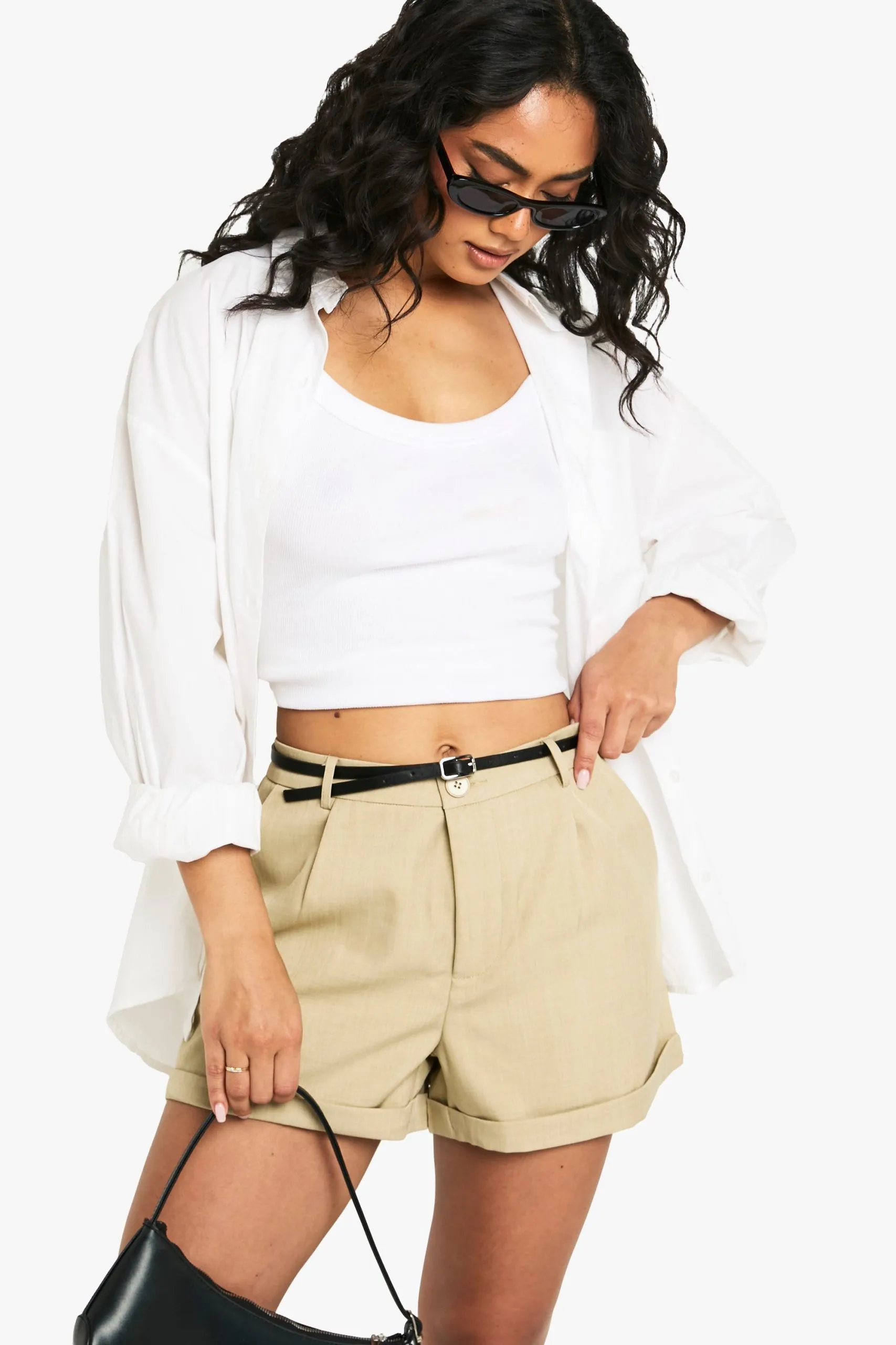 Belted Tailored Short