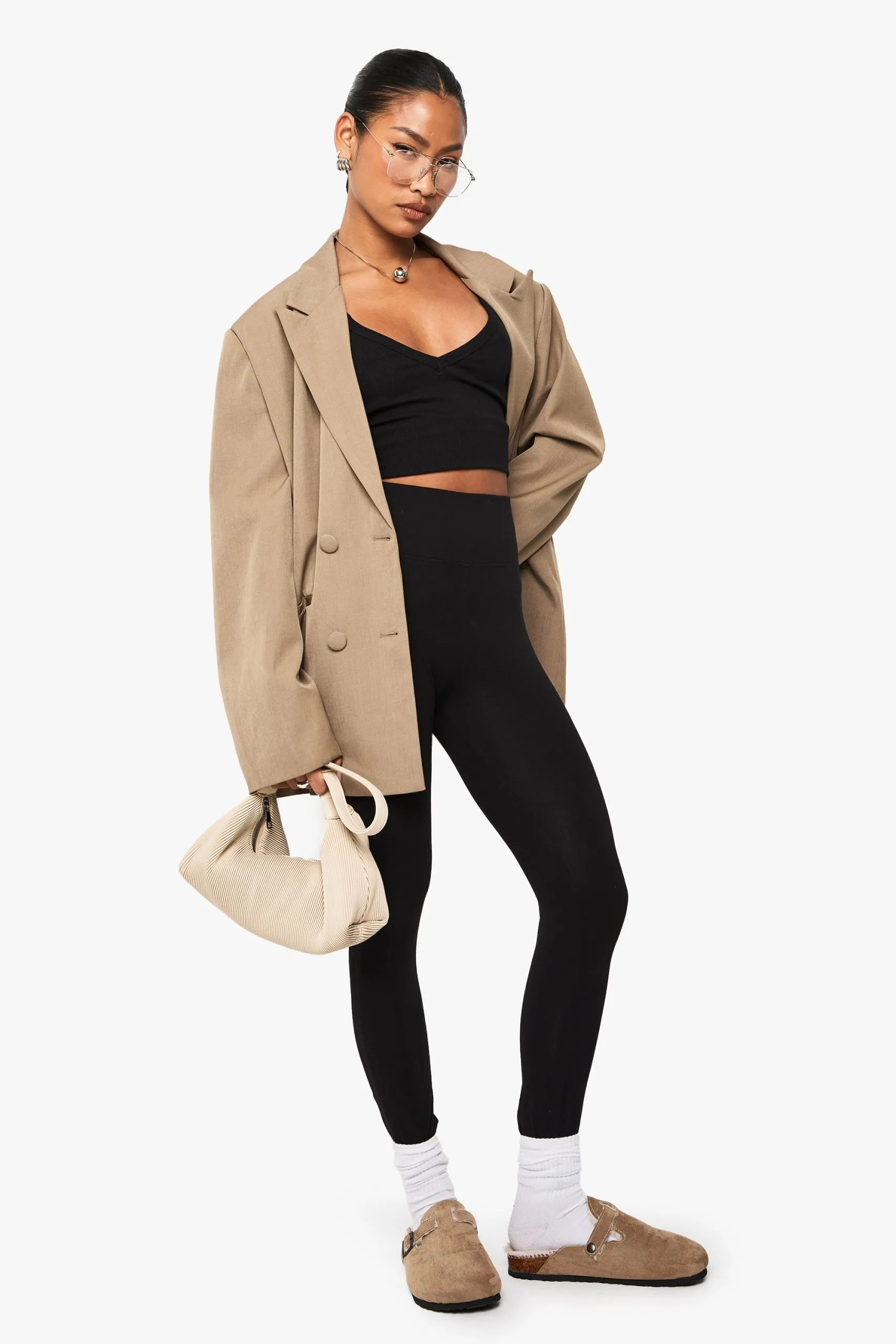 Boohoo Basics High Waist Legging