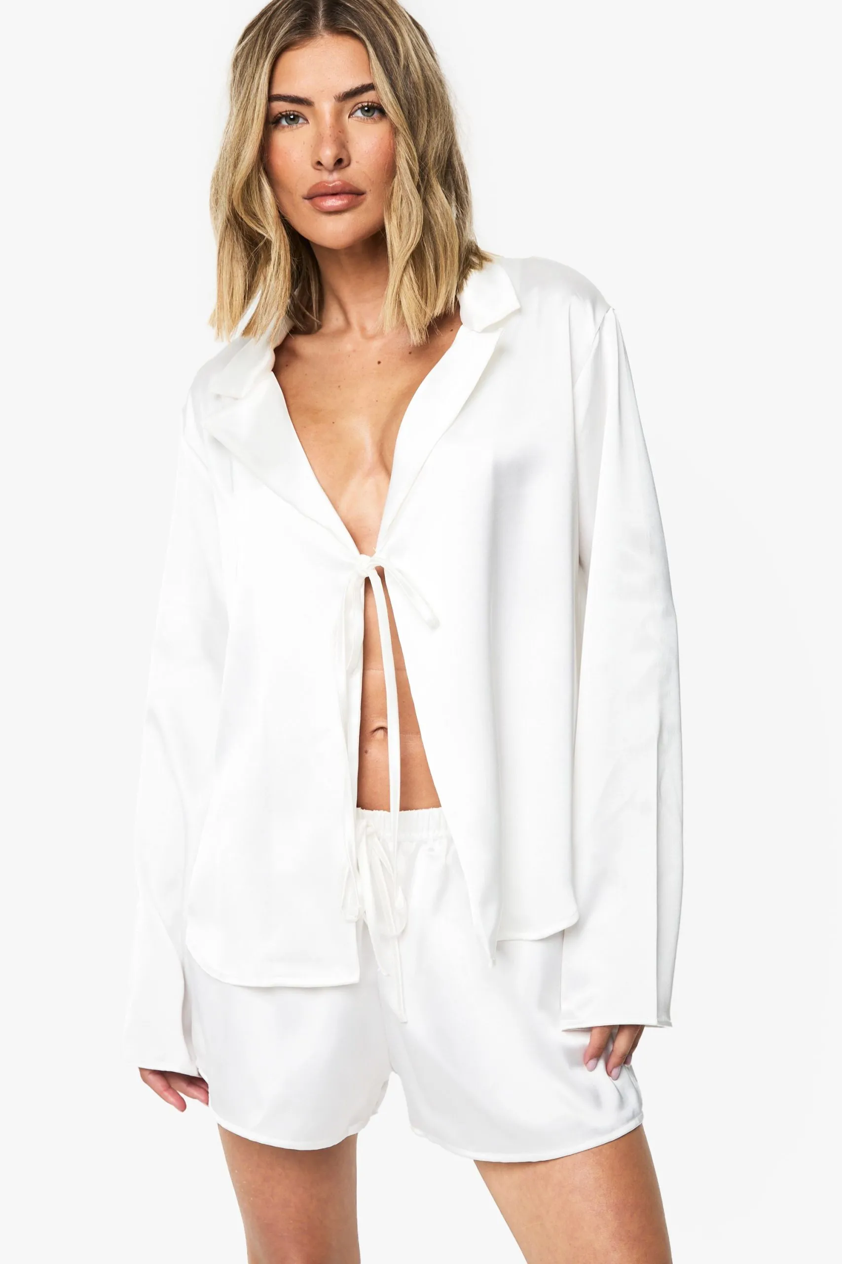 Bridal Satin Pyjama Shorts