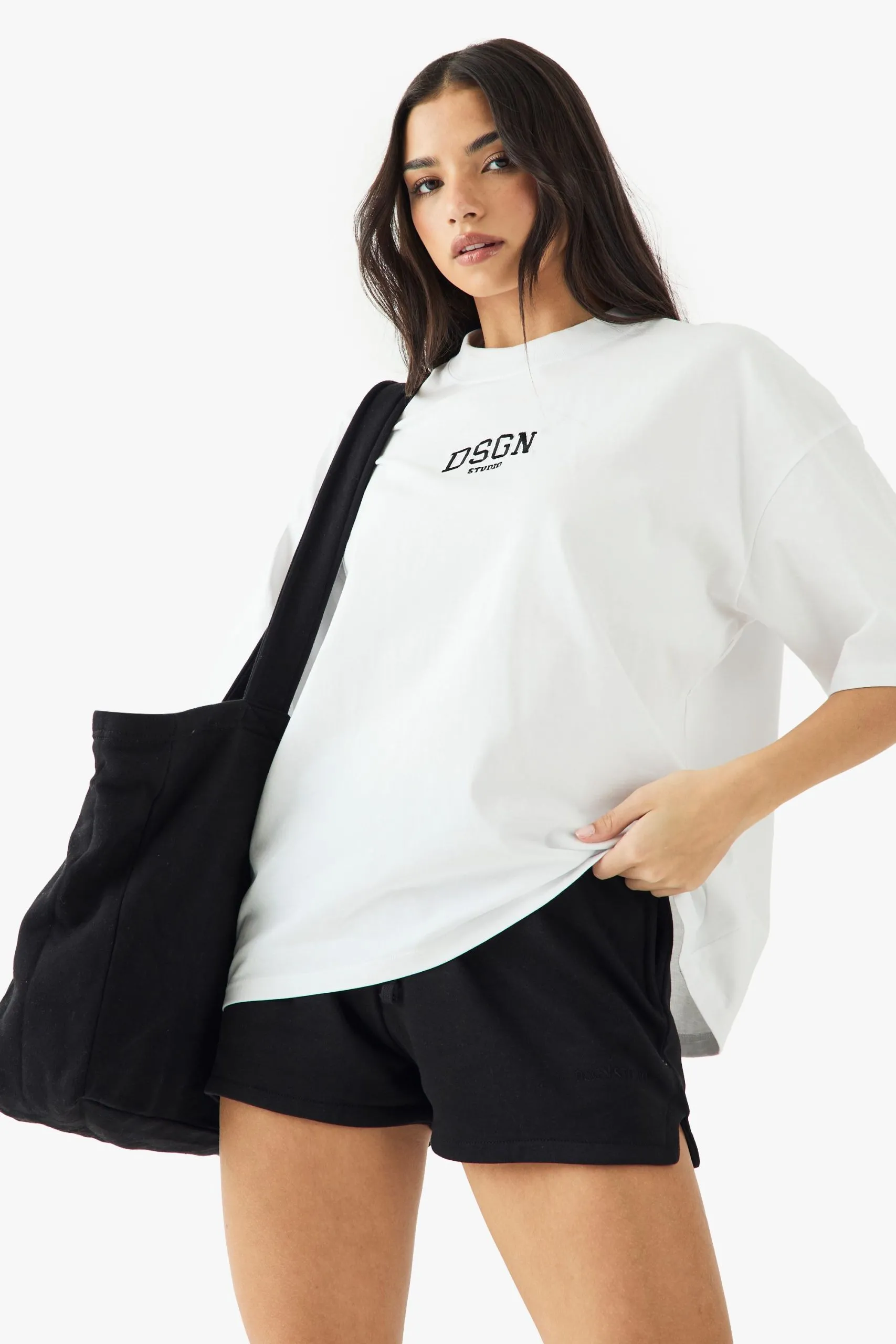 DSGN Studio Embroidered Heavyweight Oversized T-Shirt