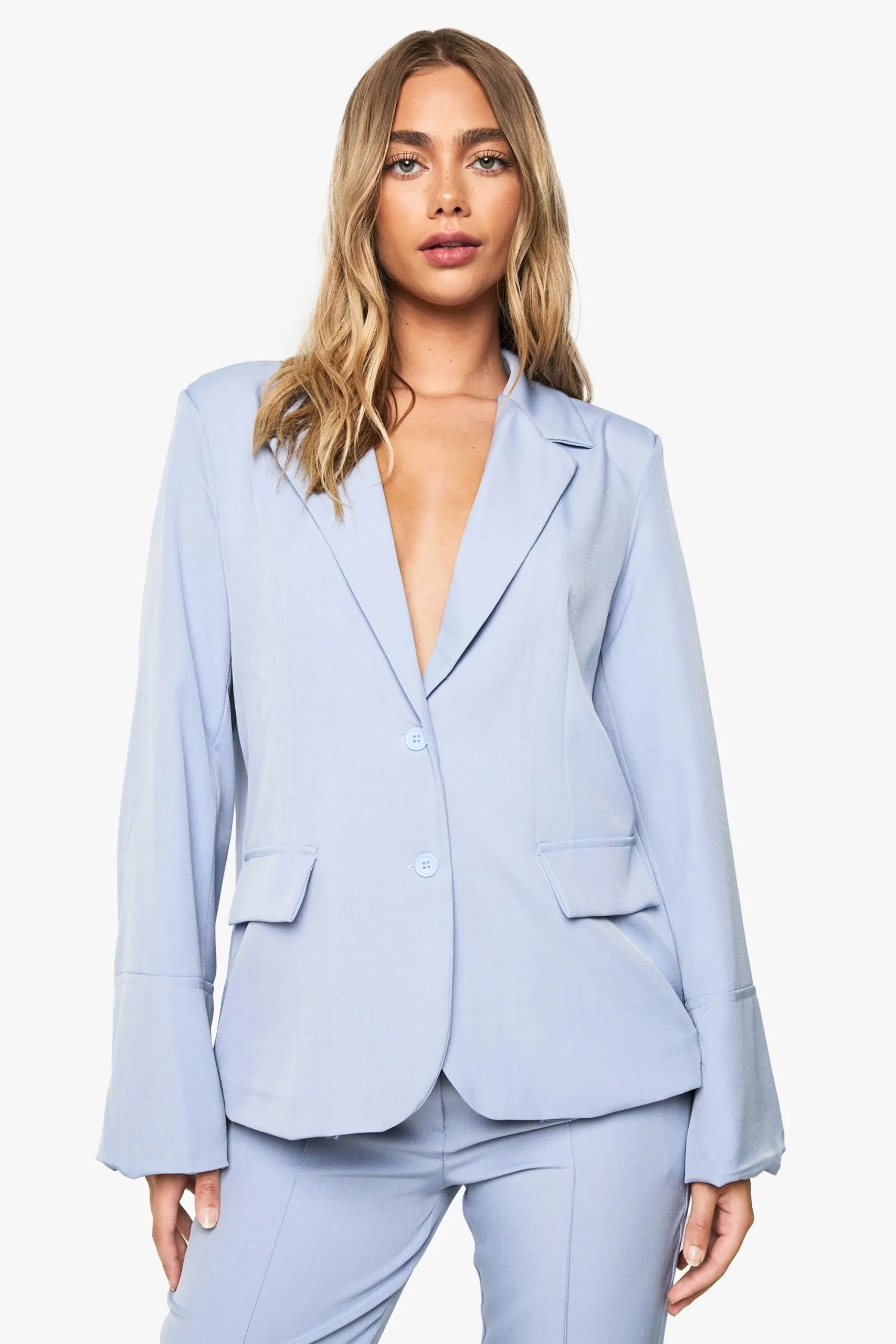 Shoulder Pad Tailored Blazer