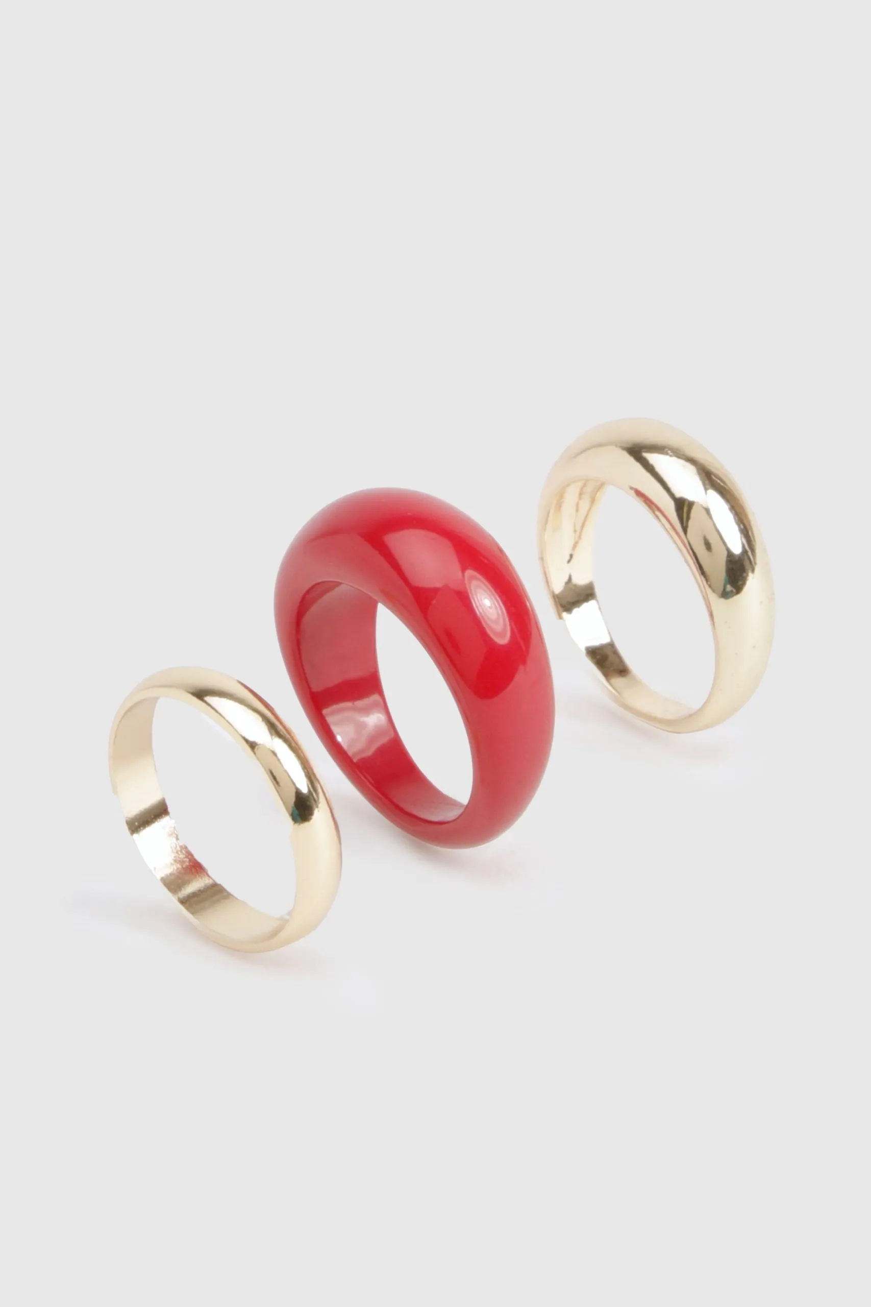 Burgundy 3 Pack Rings