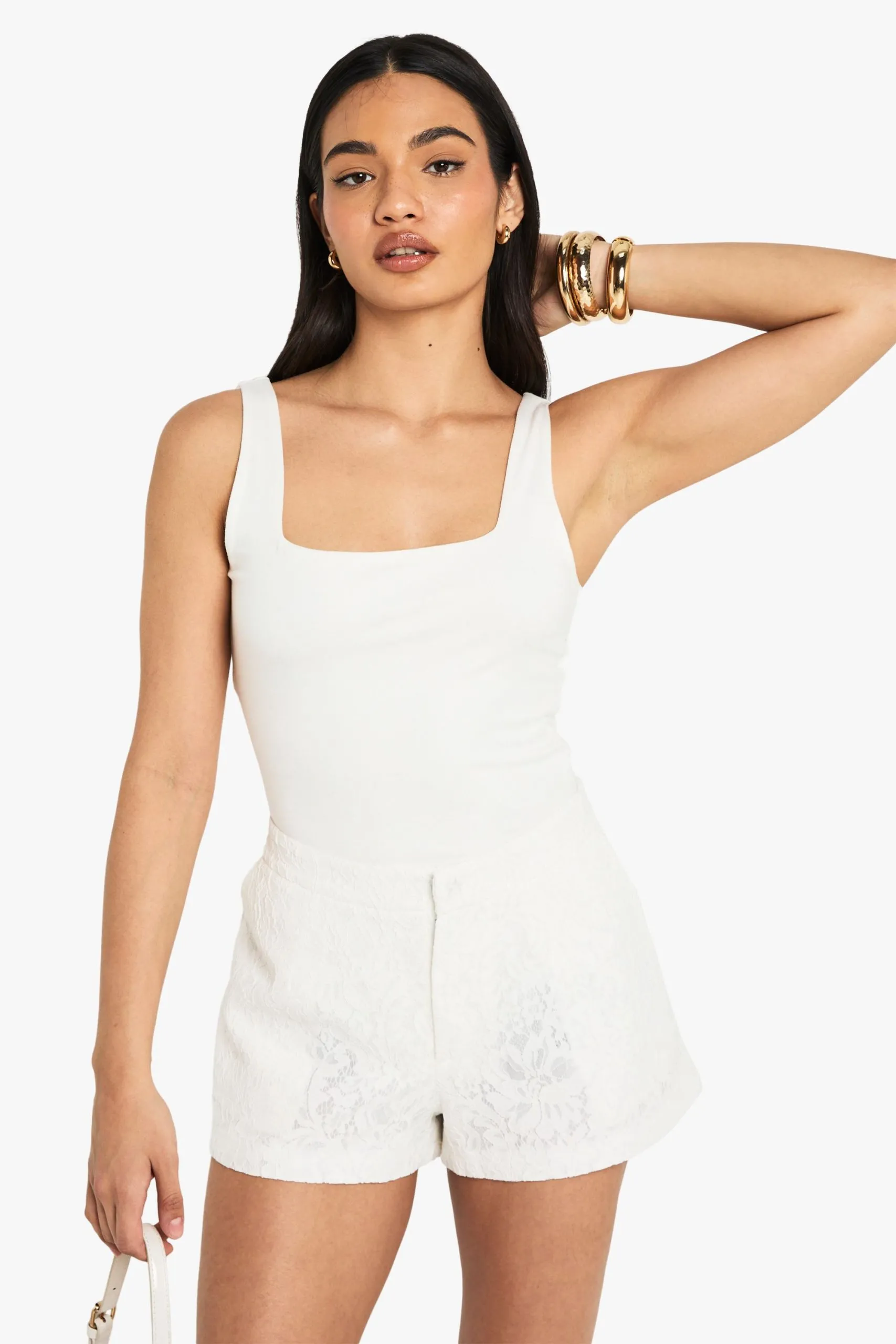 Occasion Lace Tailored Shorts