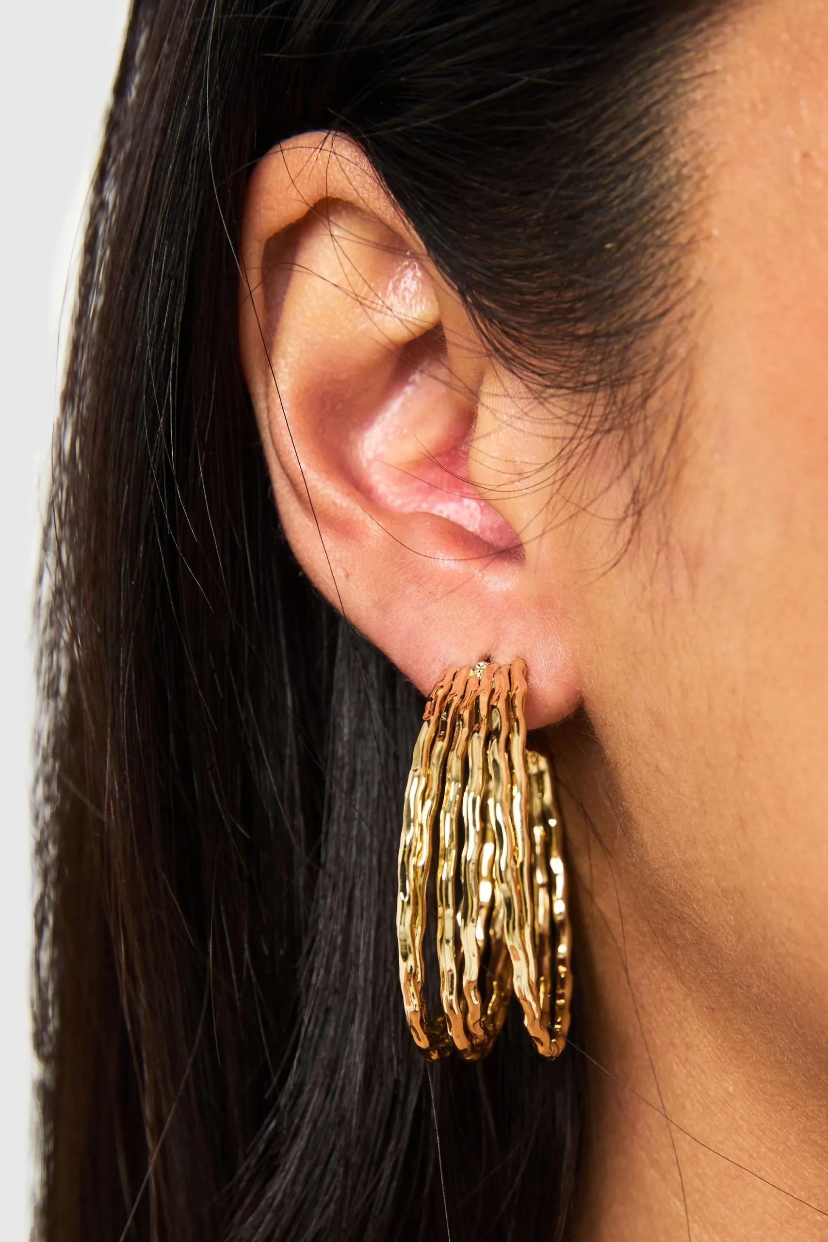 Triple Hoop Earrings