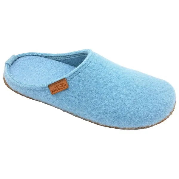 Boiled Wool Slippers with Footbed - Slippers 126-0343