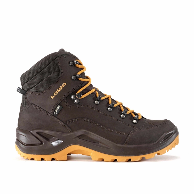 Walking Shoe Lowa Renegade Gtx Mid Slate Caramel