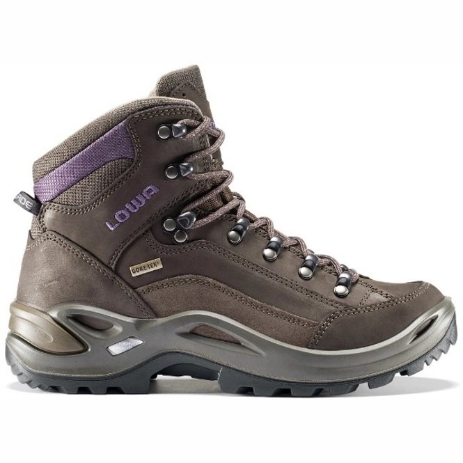 Walking Shoe Lowa Renegade GTX Mid Ws Slate Eggplant