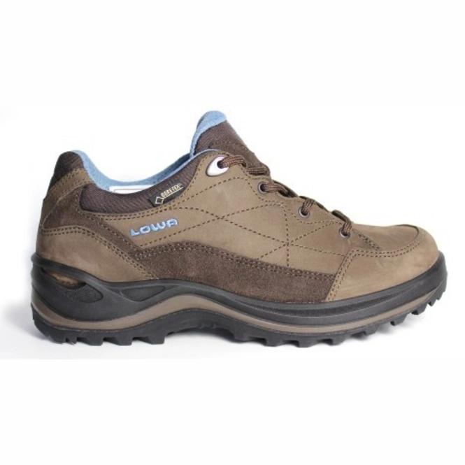 Walking Shoe Lowa Renegade III GTX Lo Ws Brown Denim