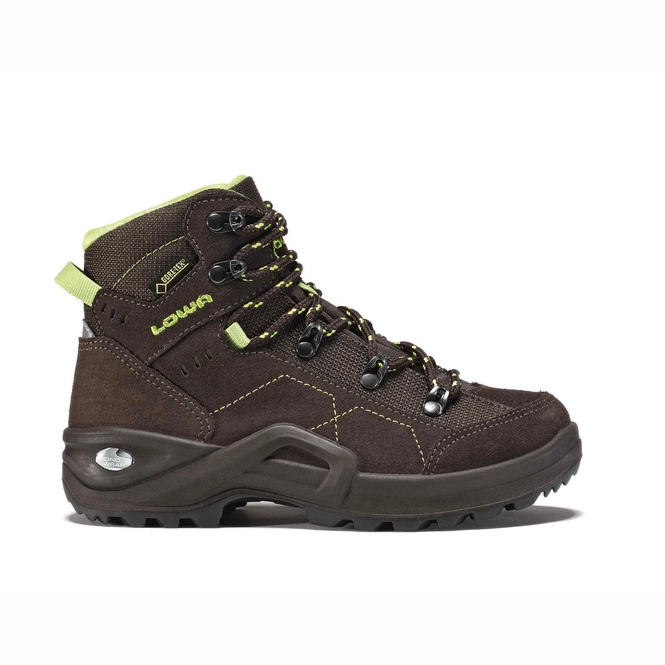 Walking Shoe Lowa Kody III GTX Mid Junior Dark Brown Green