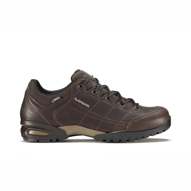 Walking Shoe Lowa Hudson Gtx Lo Dark Brown